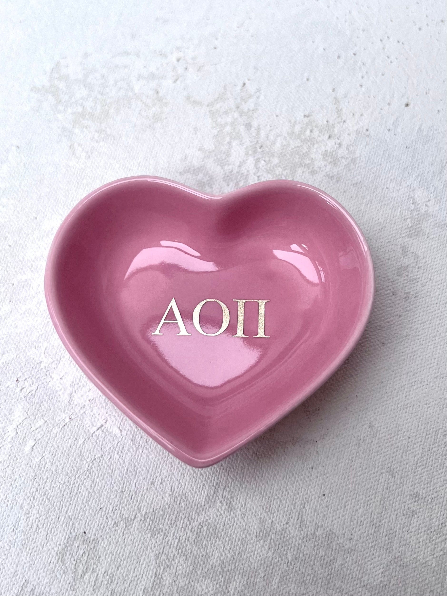 Sorority Heart Jewelry Dish