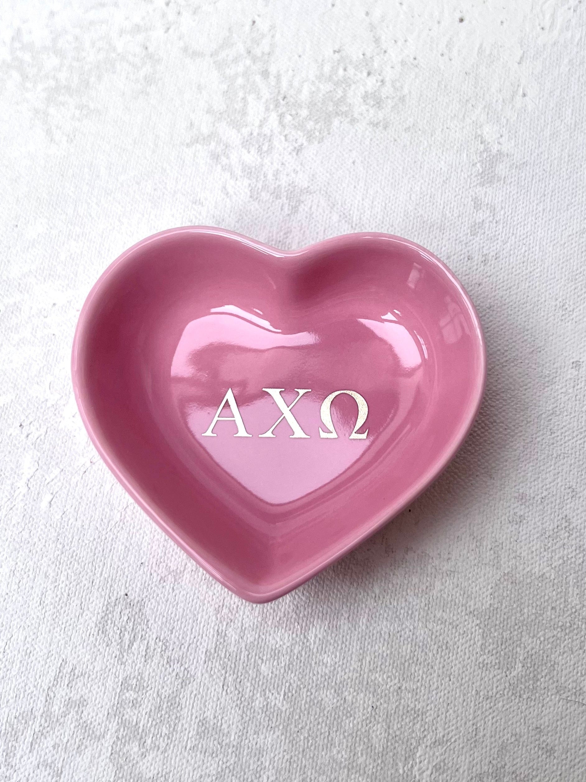 Sorority Heart Jewelry Dish
