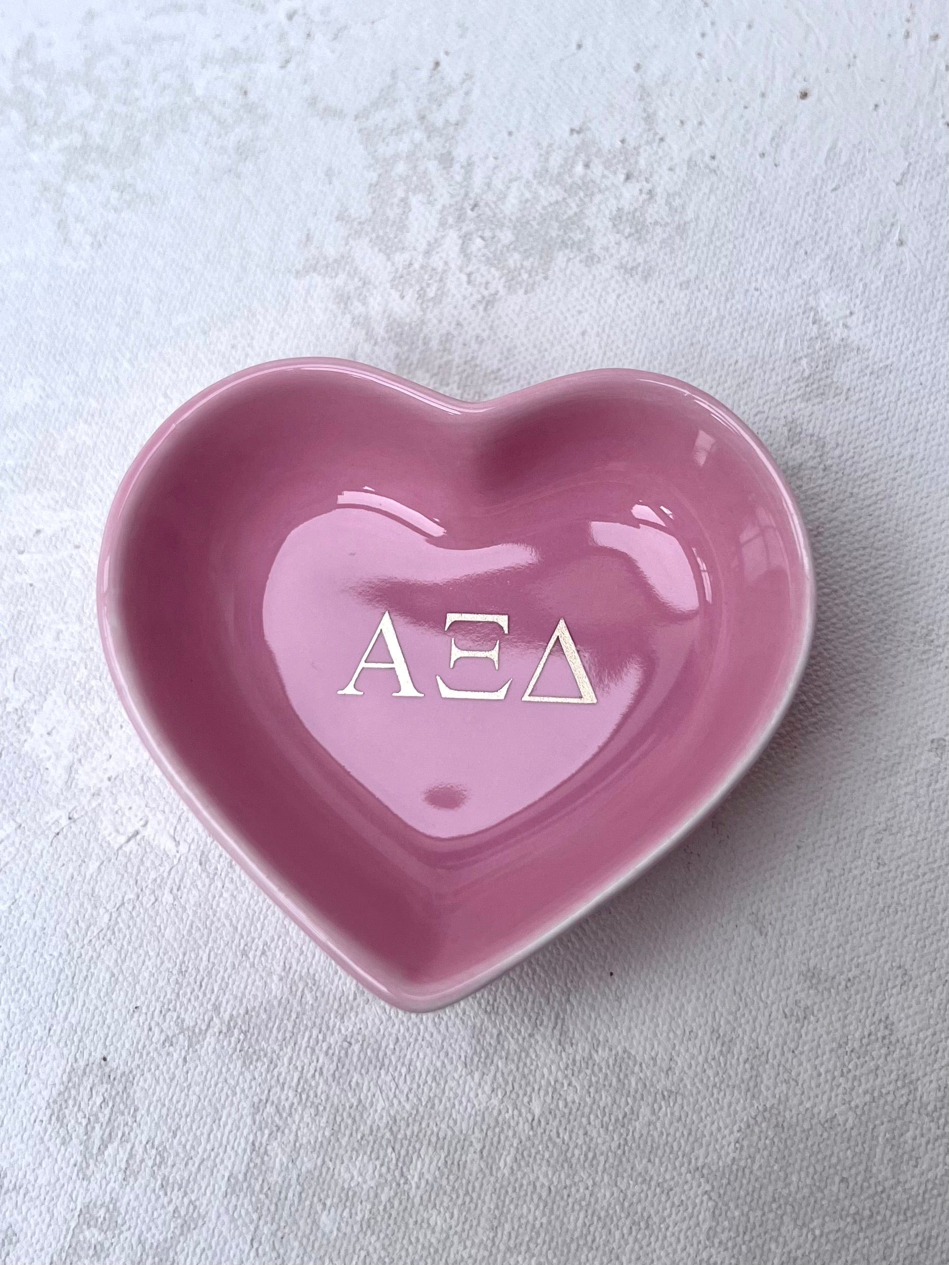 Sorority Heart Jewelry Dish