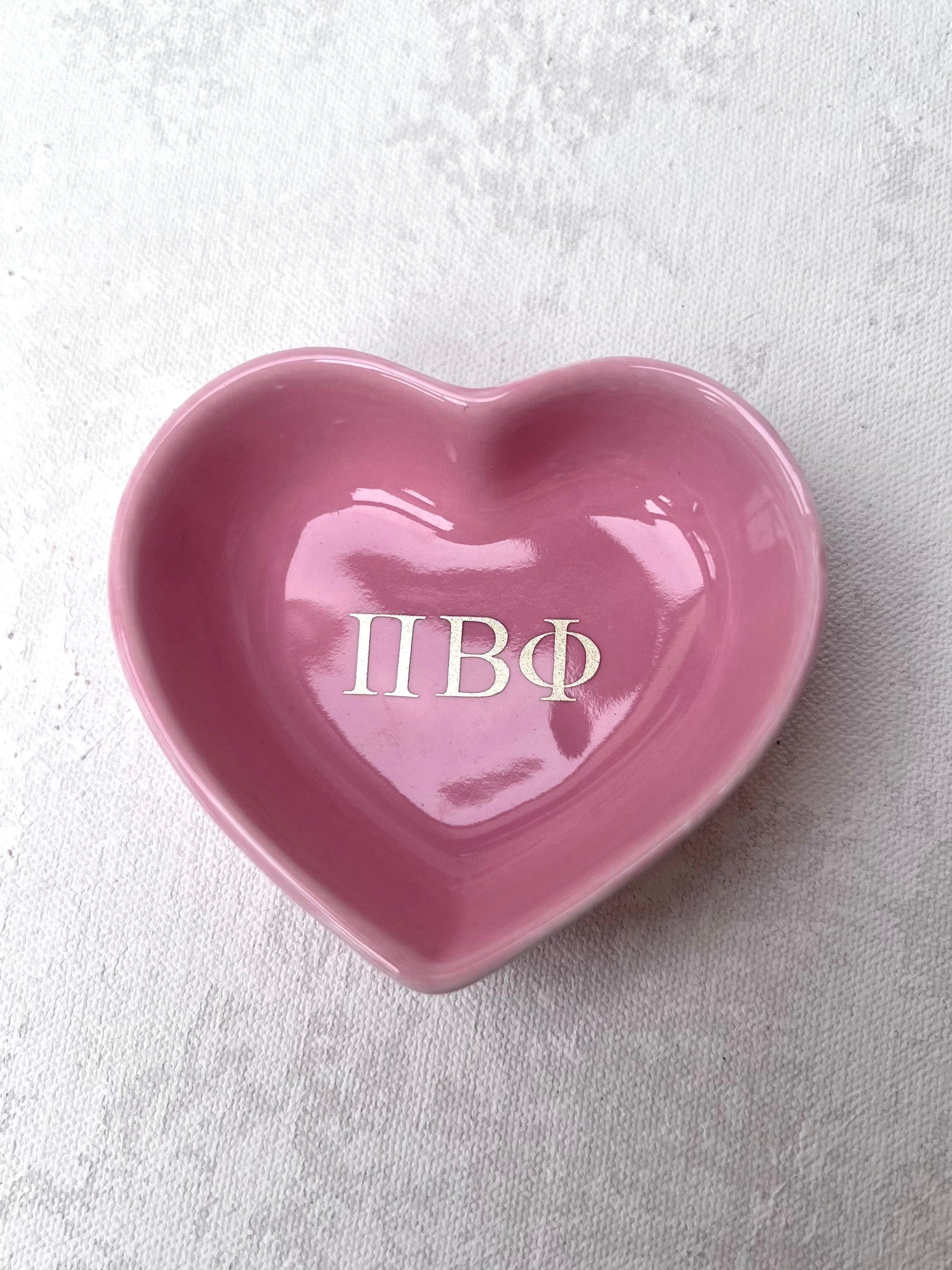 Sorority Heart Jewelry Dish