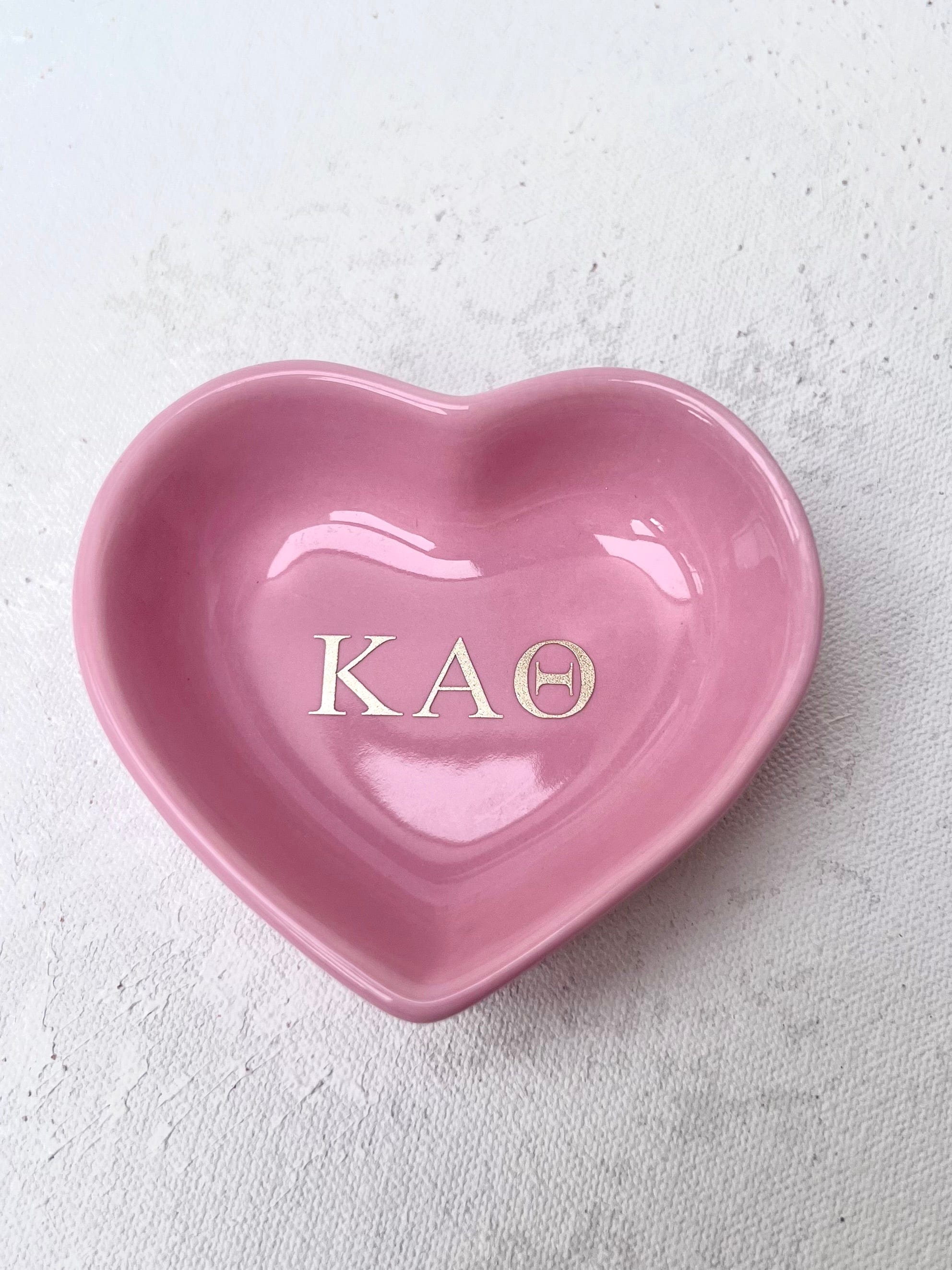 Sorority Heart Jewelry Dish