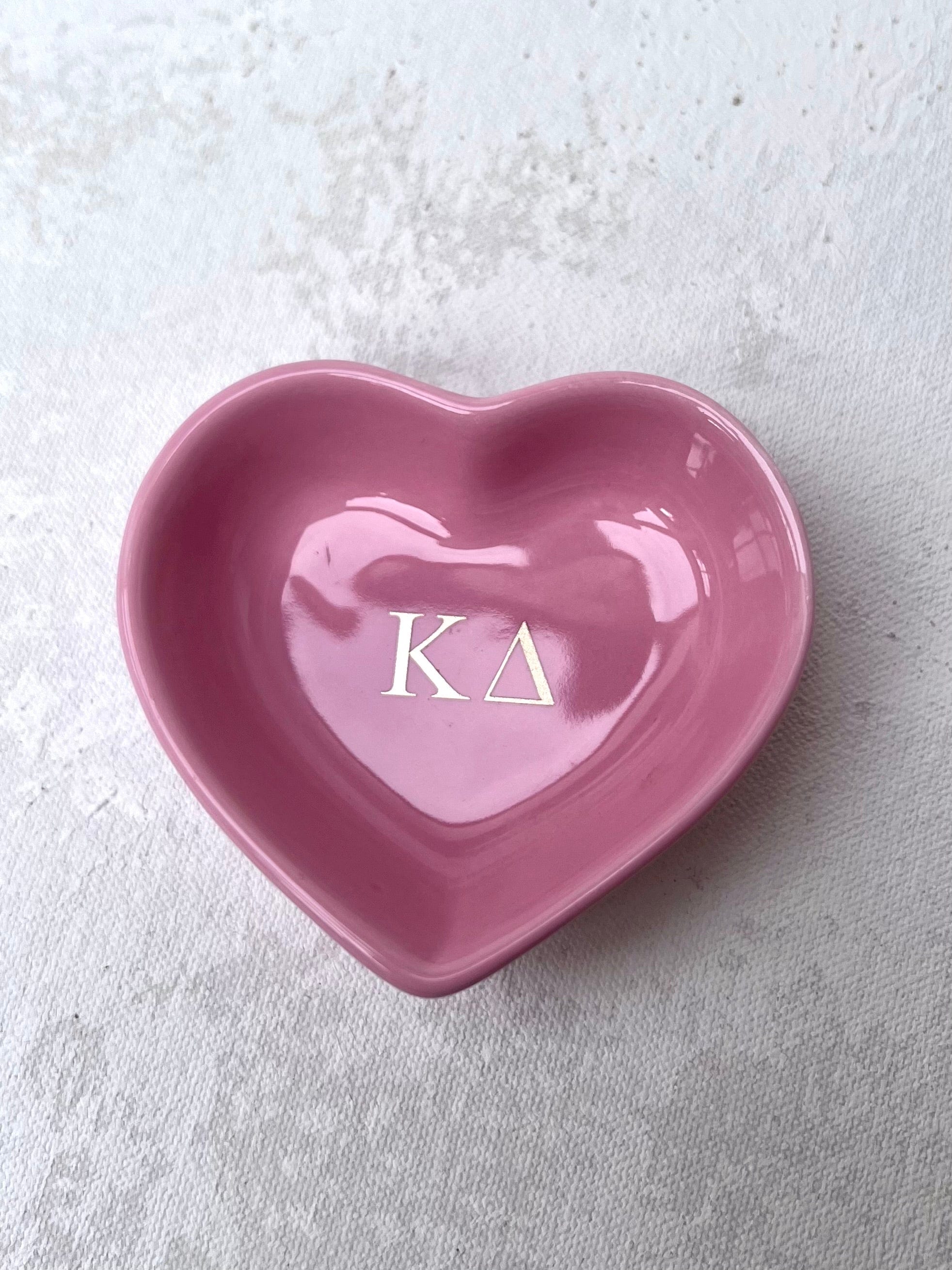 Sorority Heart Jewelry Dish