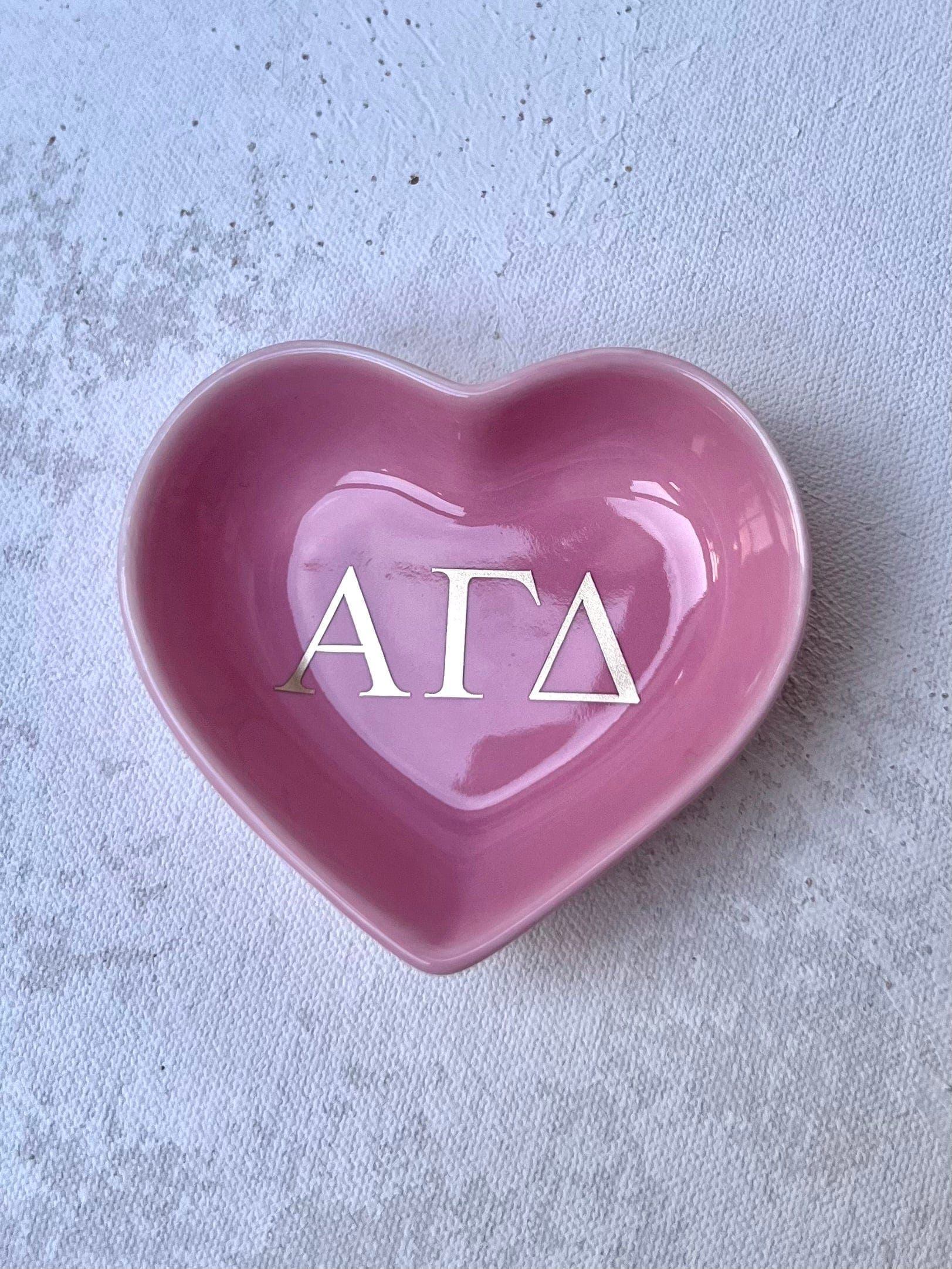 Sorority Heart Jewelry Dish