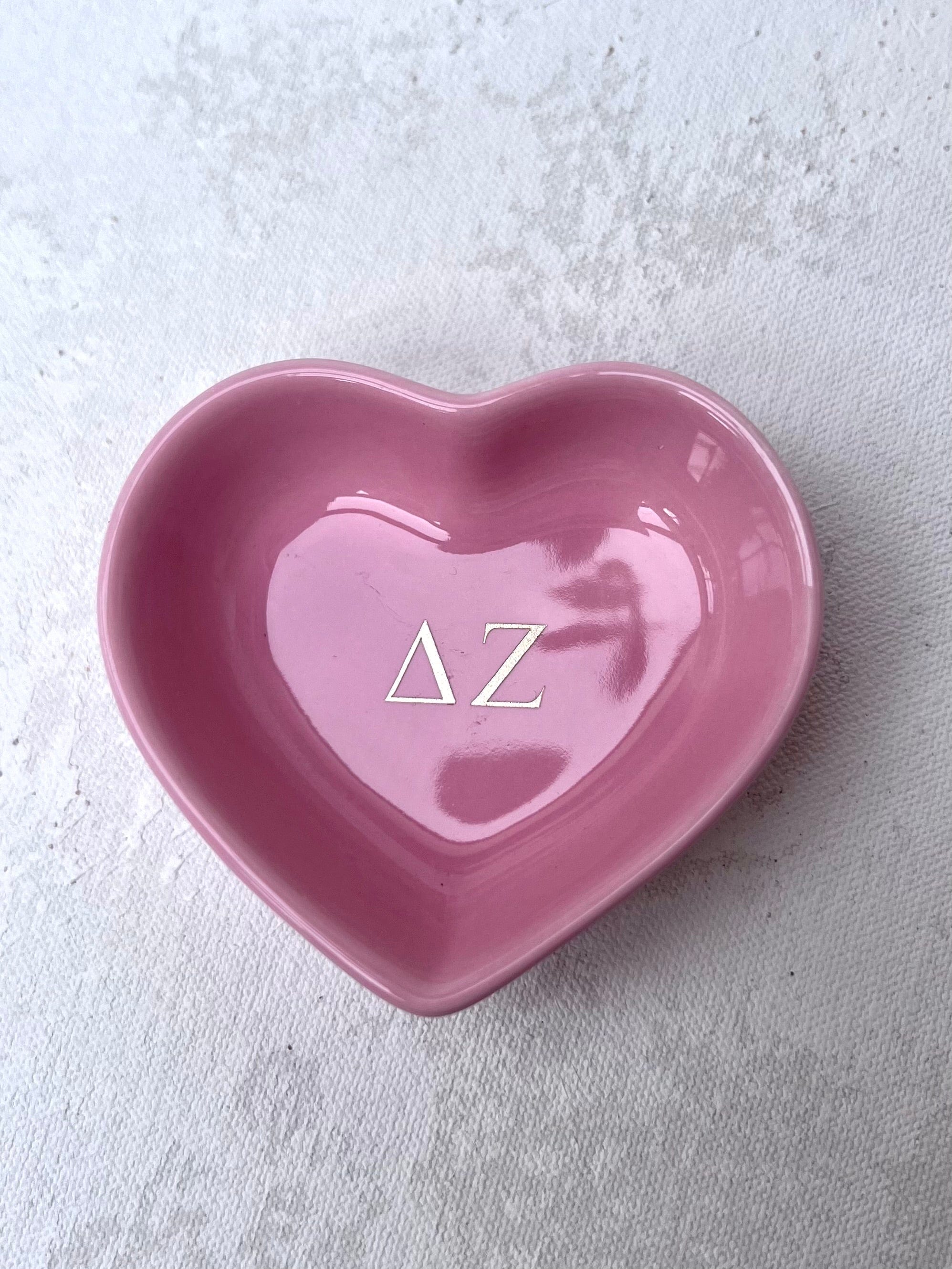 Sorority Heart Jewelry Dish