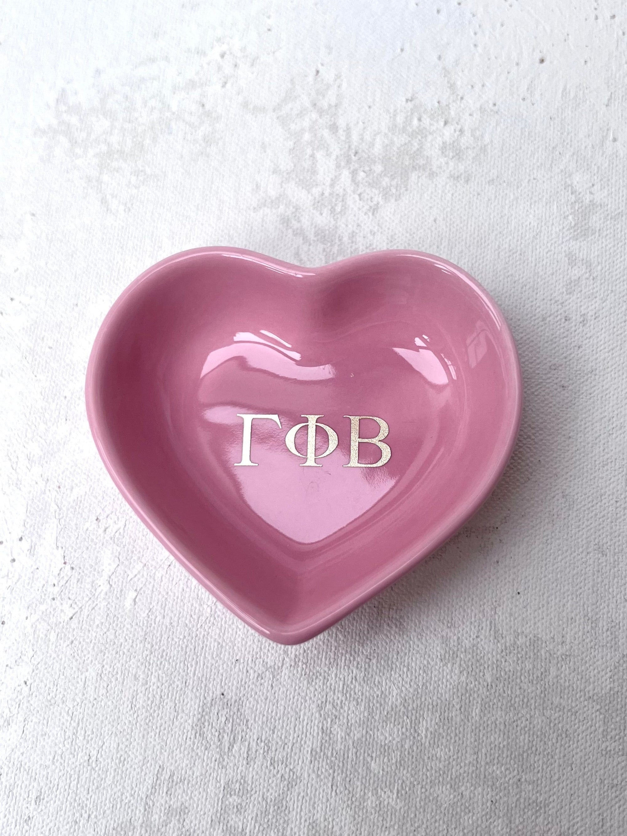 Sorority Heart Jewelry Dish