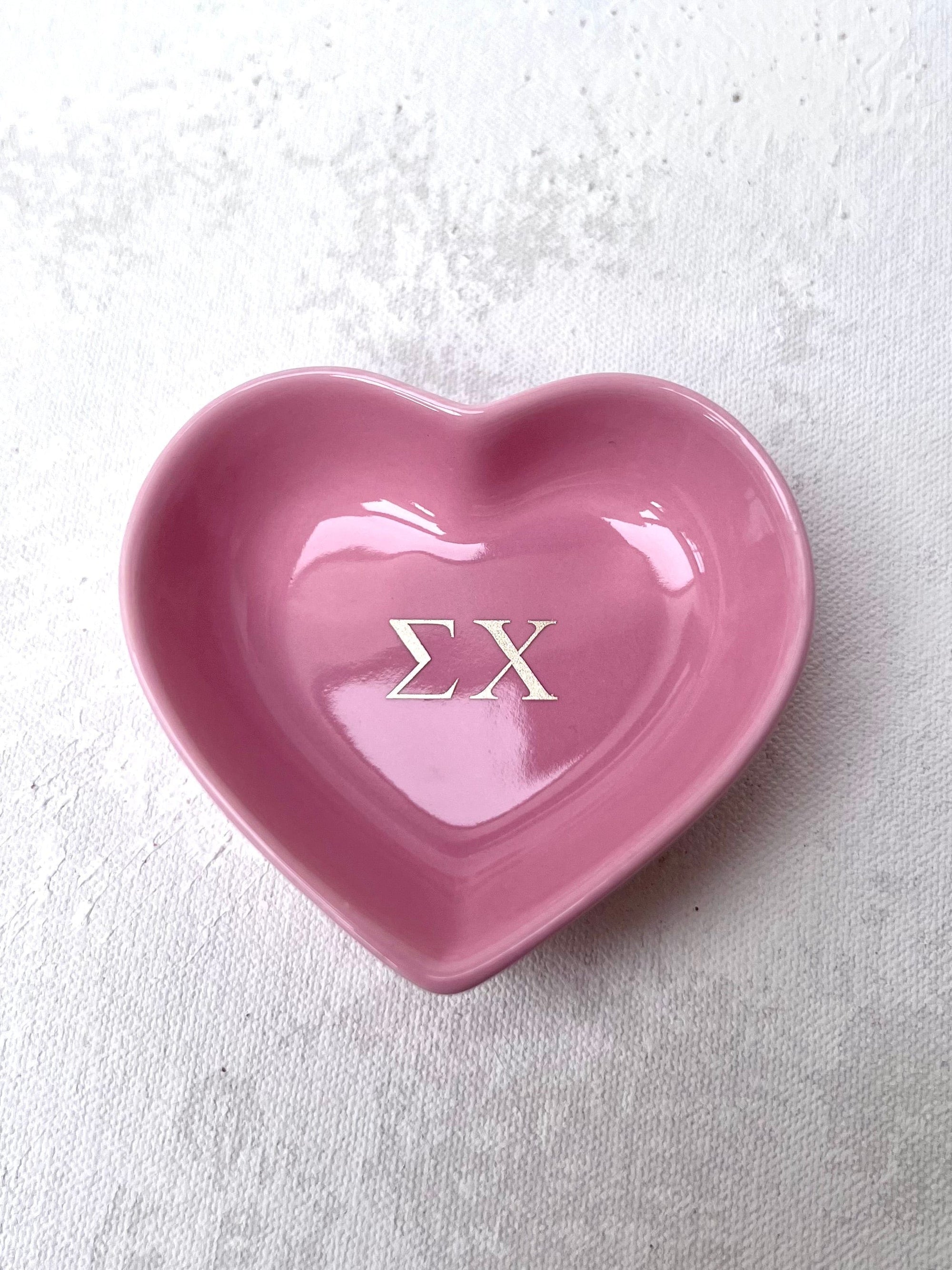 Sorority Heart Jewelry Dish
