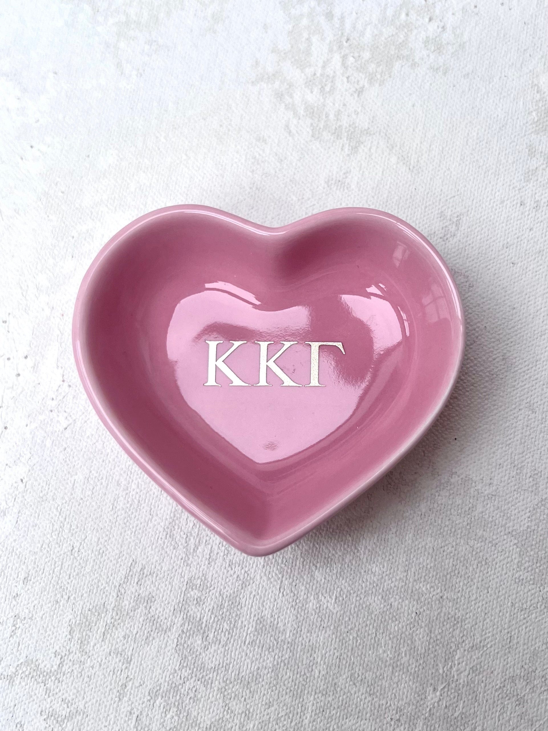 Sorority Heart Jewelry Dish