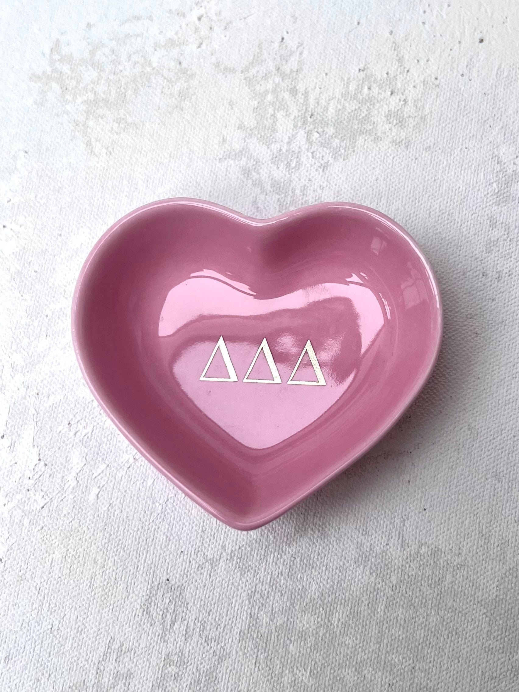 Sorority Heart Jewelry Dish
