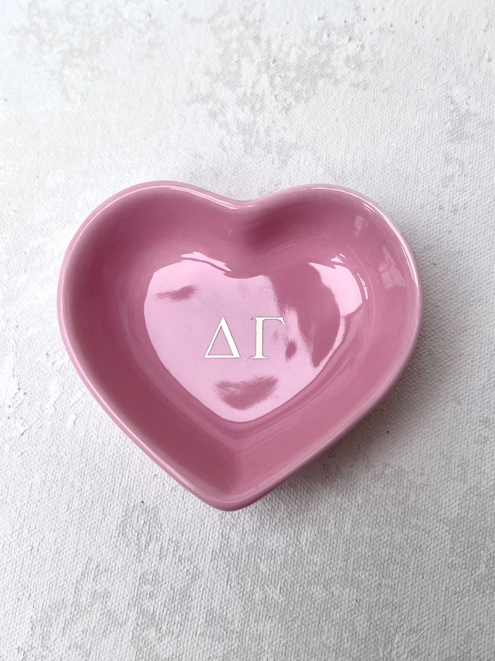 Sorority Heart Jewelry Dish