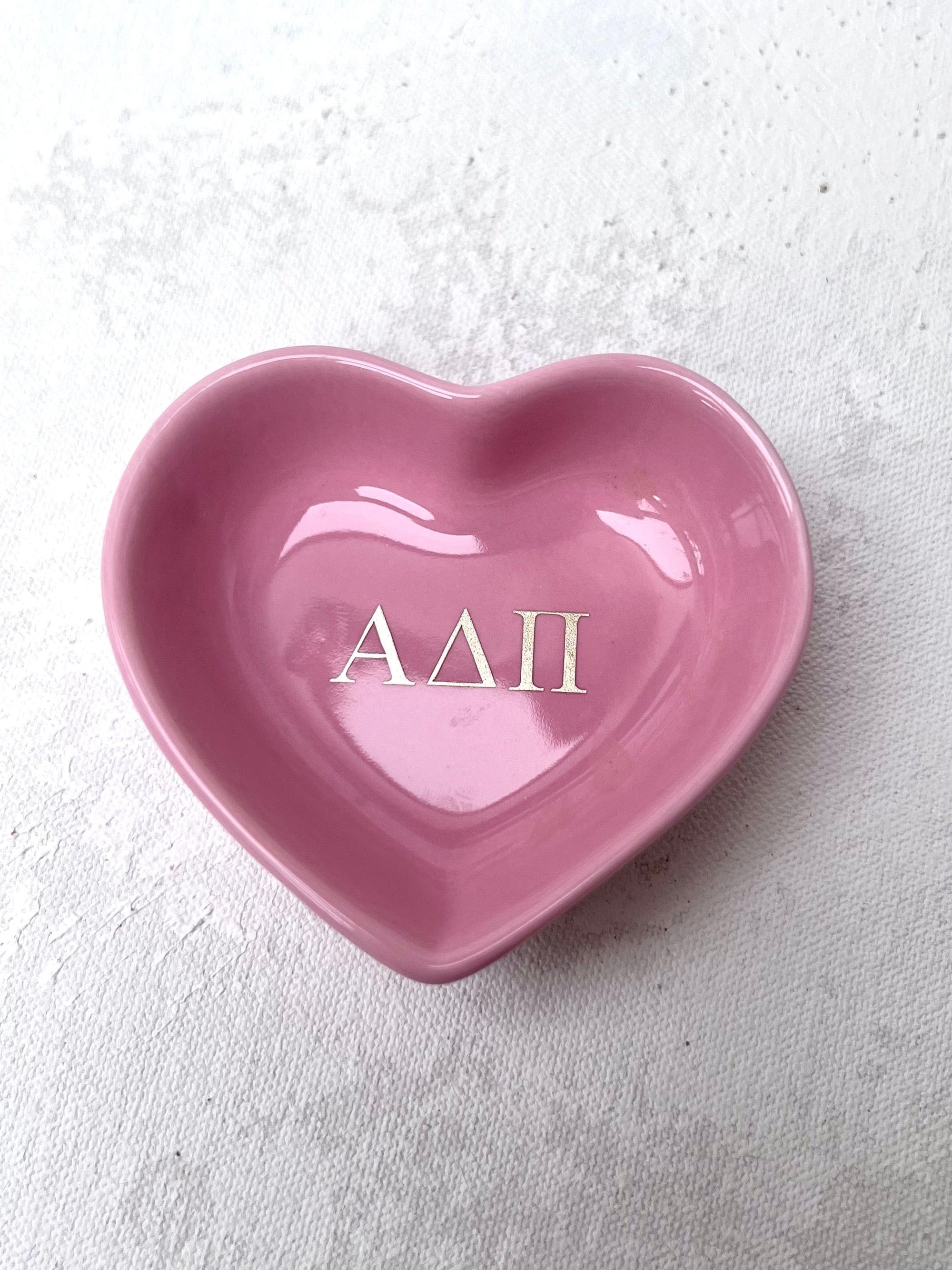Sorority Heart Jewelry Dish