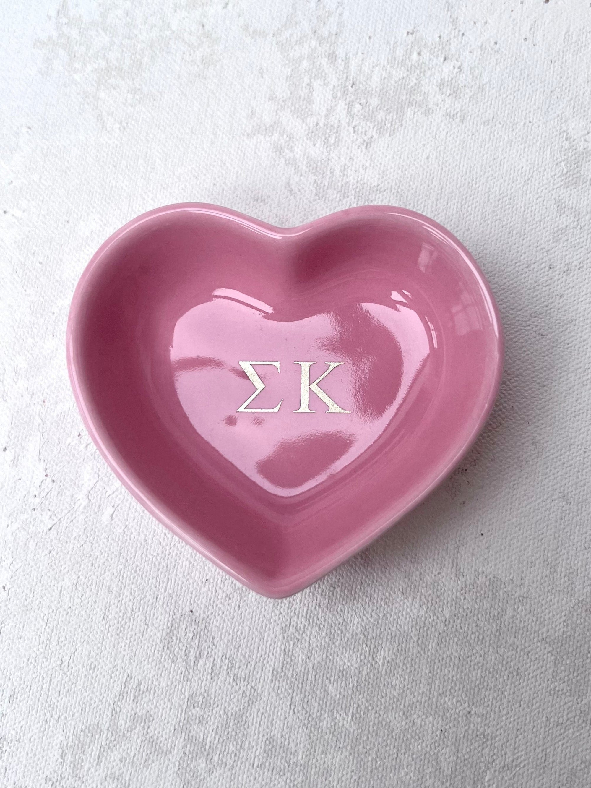Sorority Heart Jewelry Dish