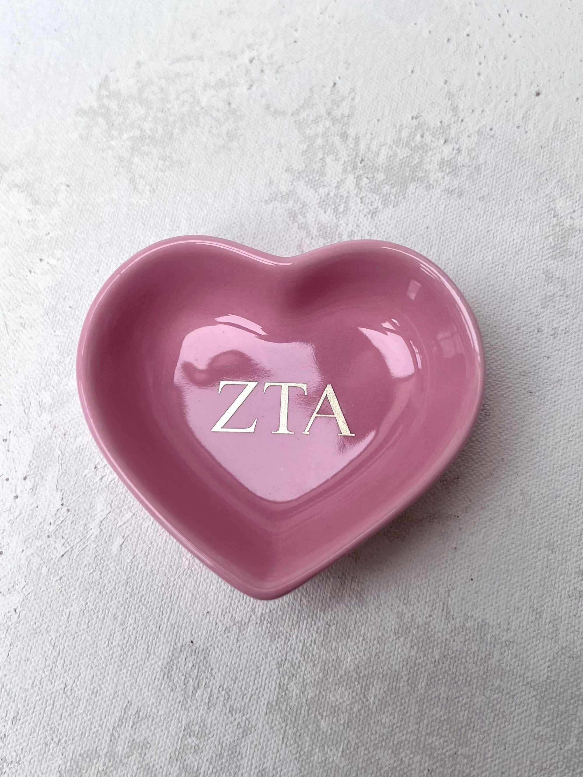 Sorority Heart Jewelry Dish