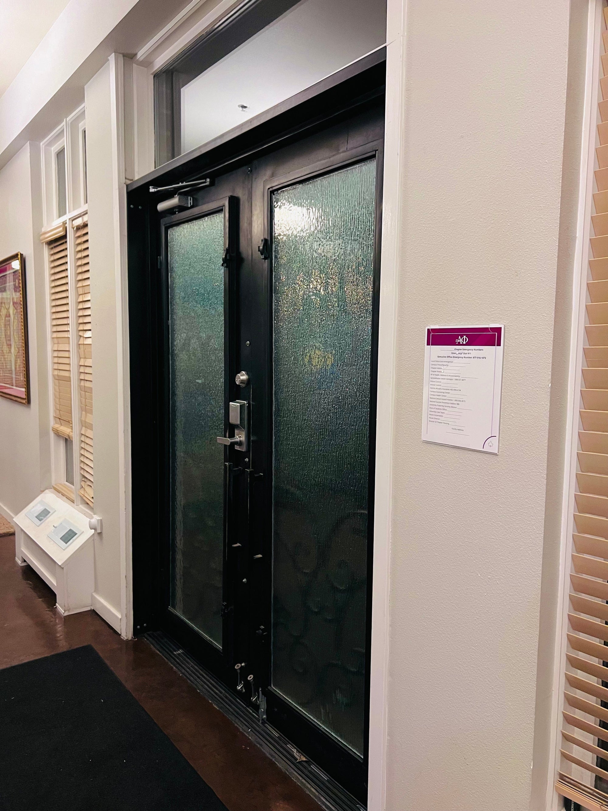 Chapter Emergency Contacts Board