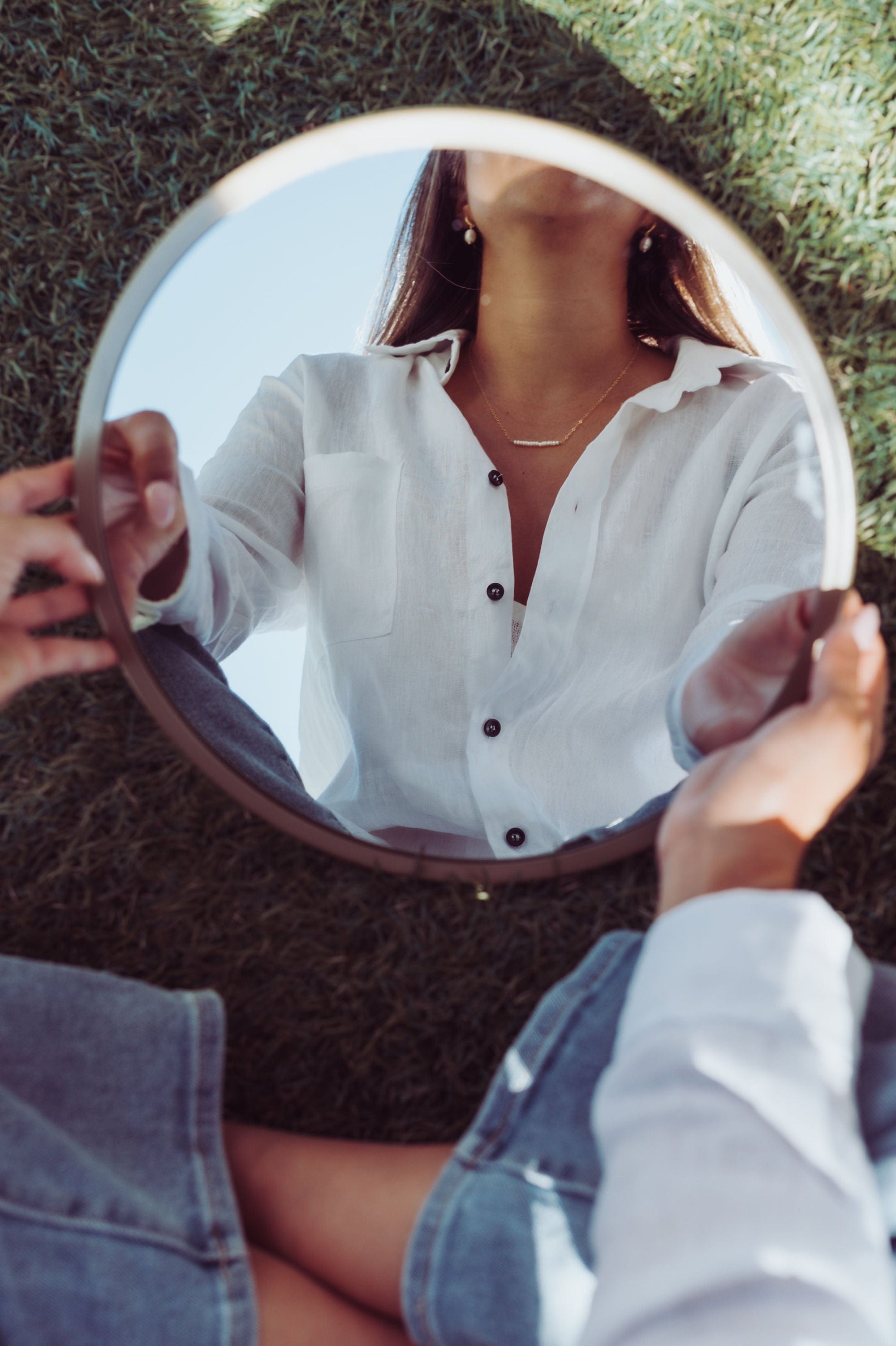 Dainty Pearl Bar Necklace