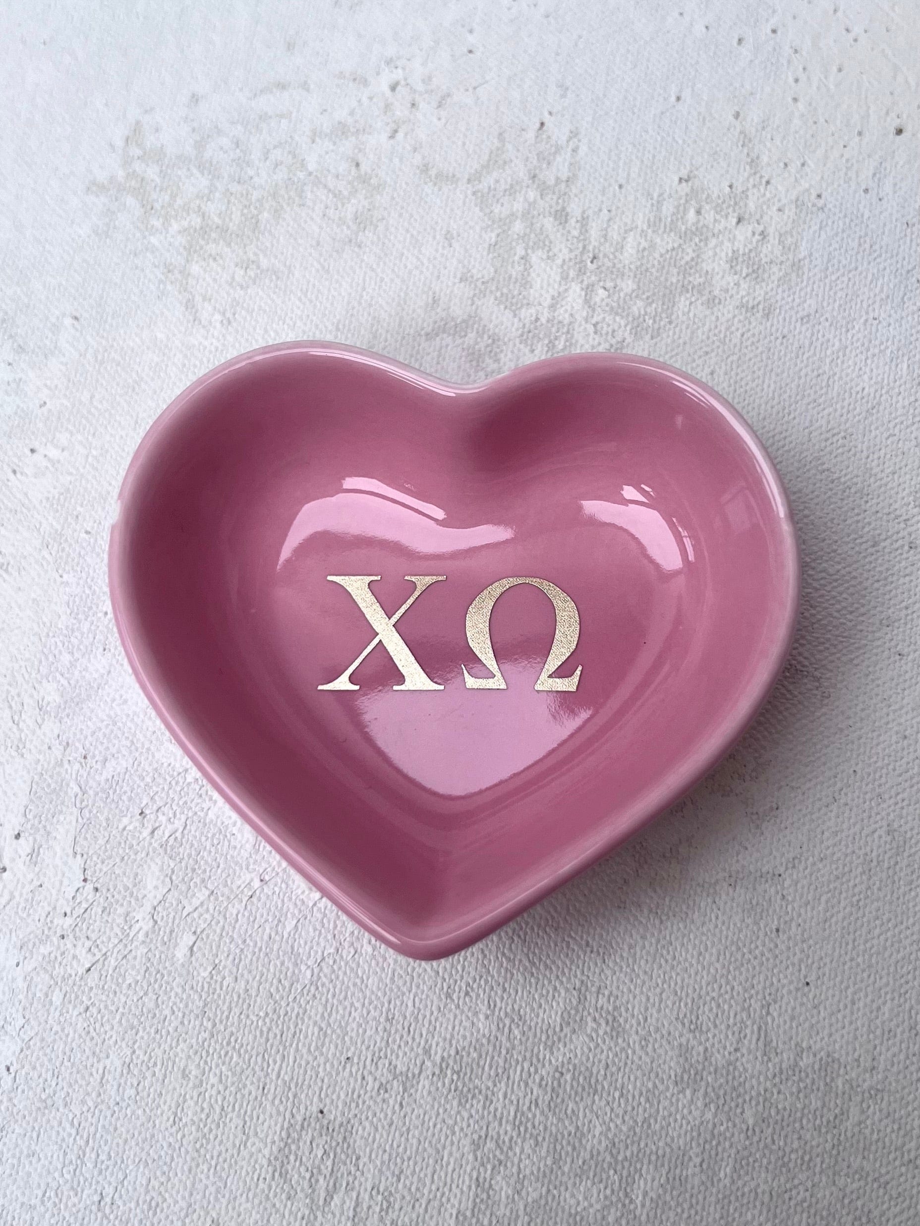 Sorority Heart Jewelry Dish