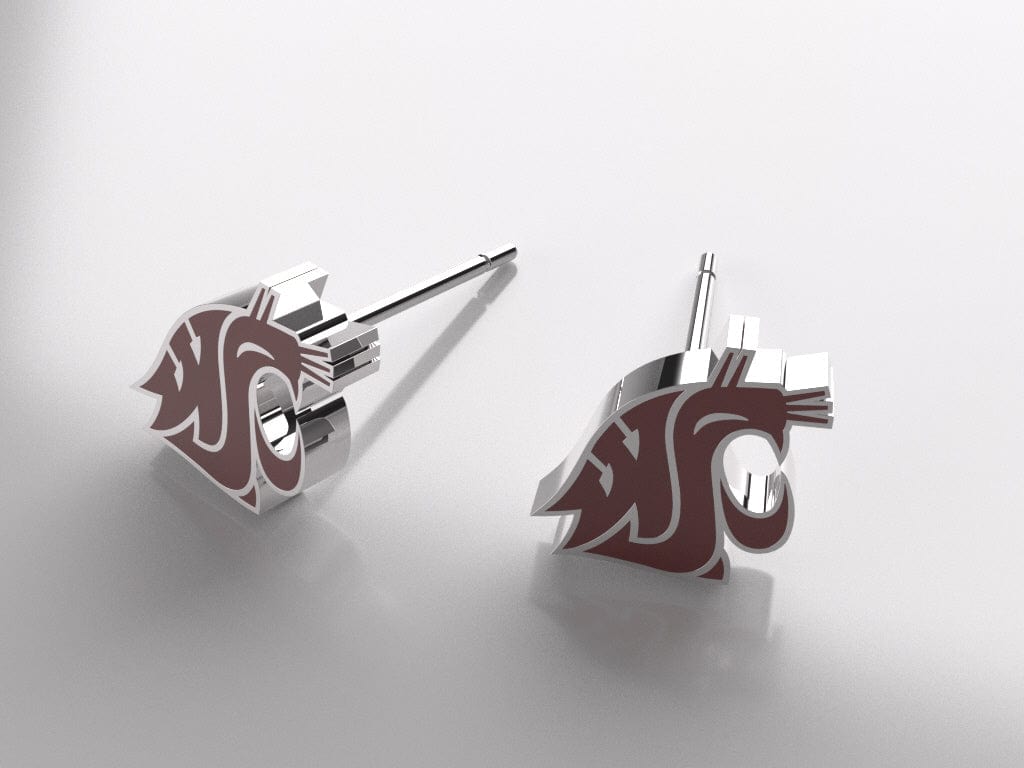 WSU Dainty Post Earrings