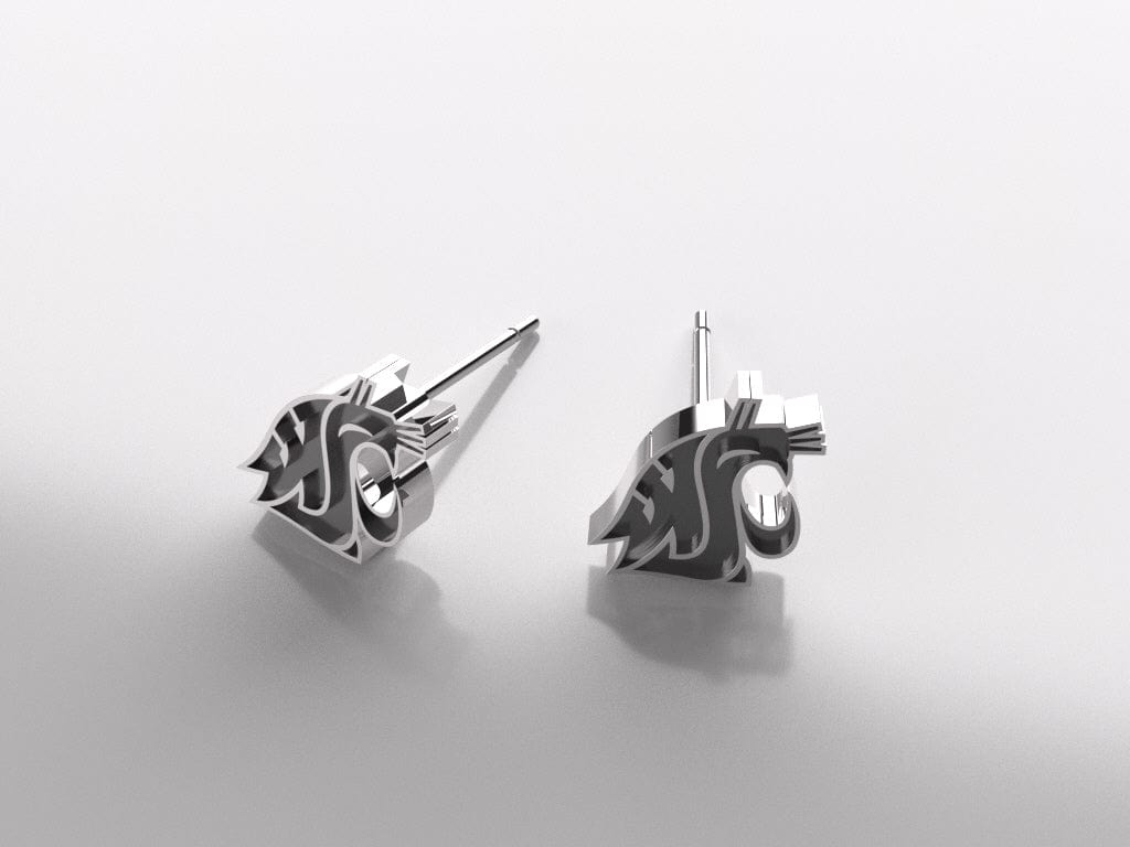 WSU Dainty Post Earrings