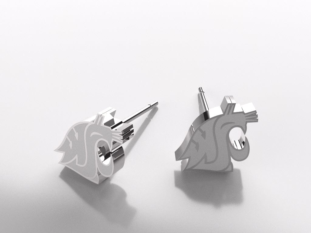WSU Dainty Post Earrings