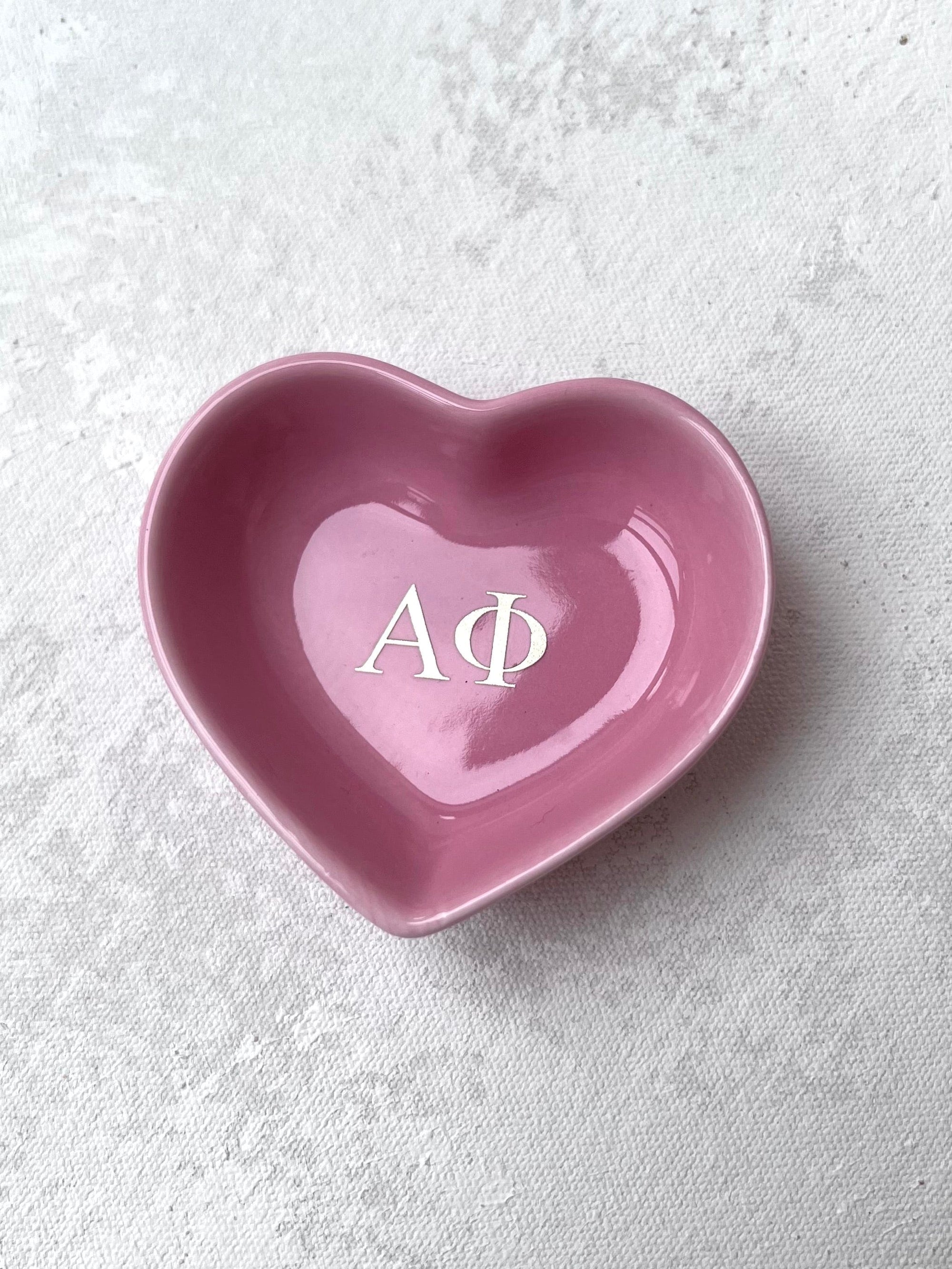 Alpha Phi Heart Jewelry Dish