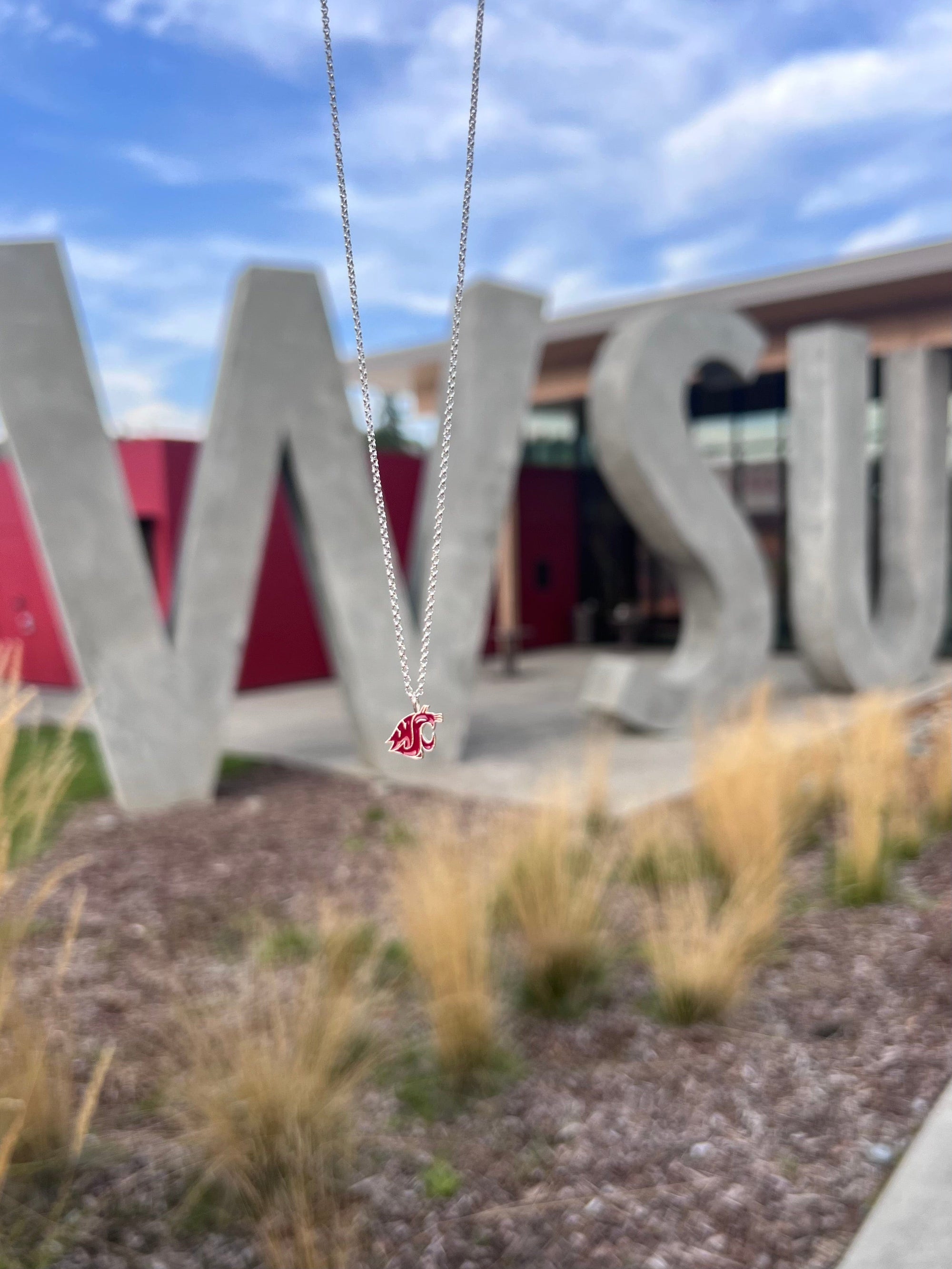 WSU Pendant Necklace Classic Crimson