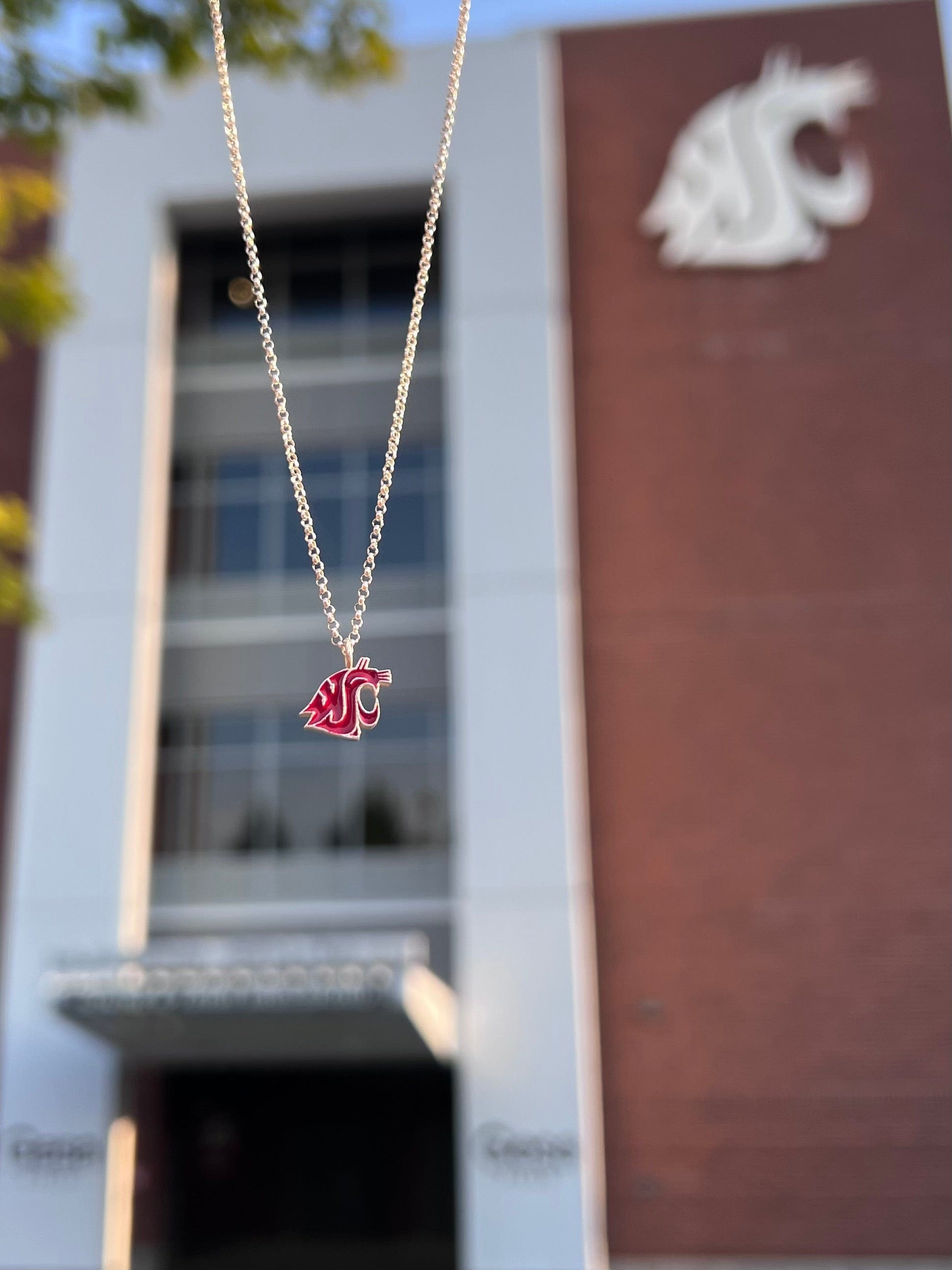 WSU Pendant Necklace Classic Crimson