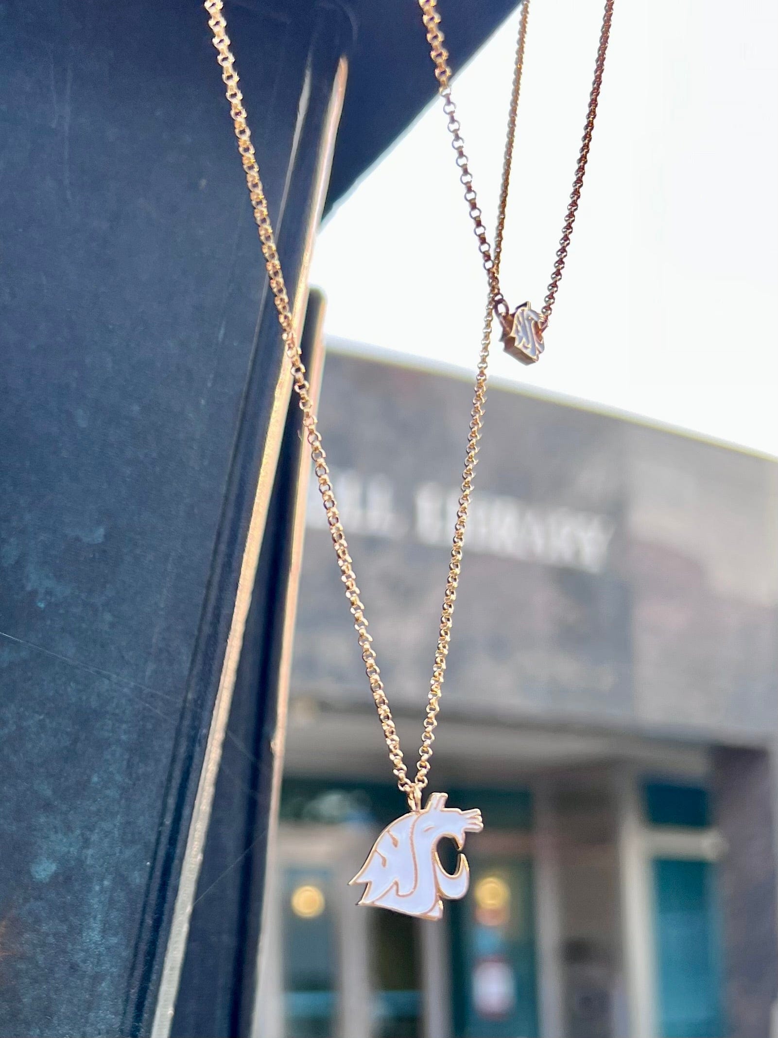 WSU XL Pendant Necklace Palouse Gold