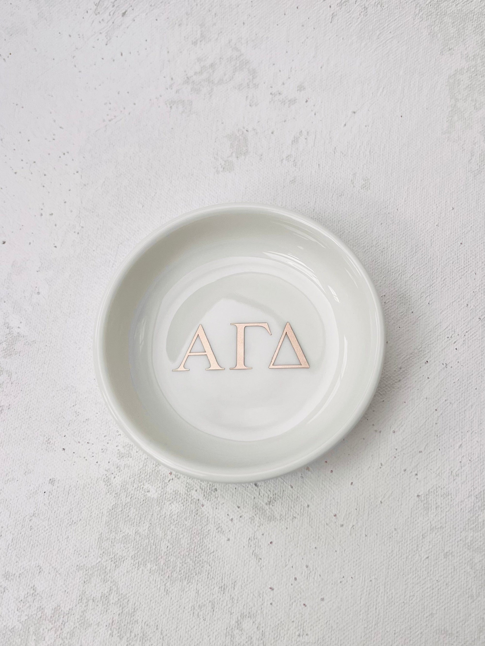 Sorority Round Jewelry Dish