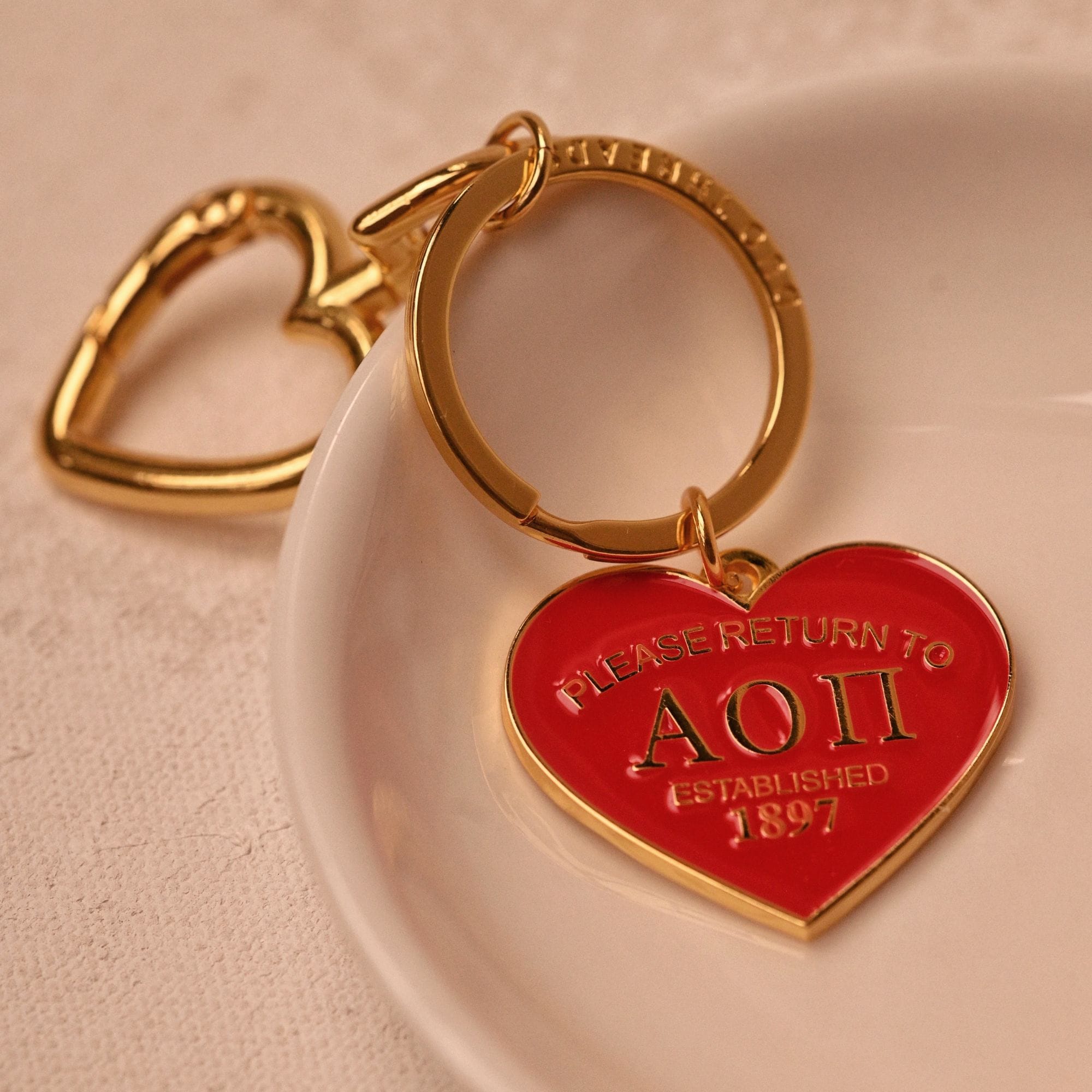 Return to Alpha Omicron Pi Keychain