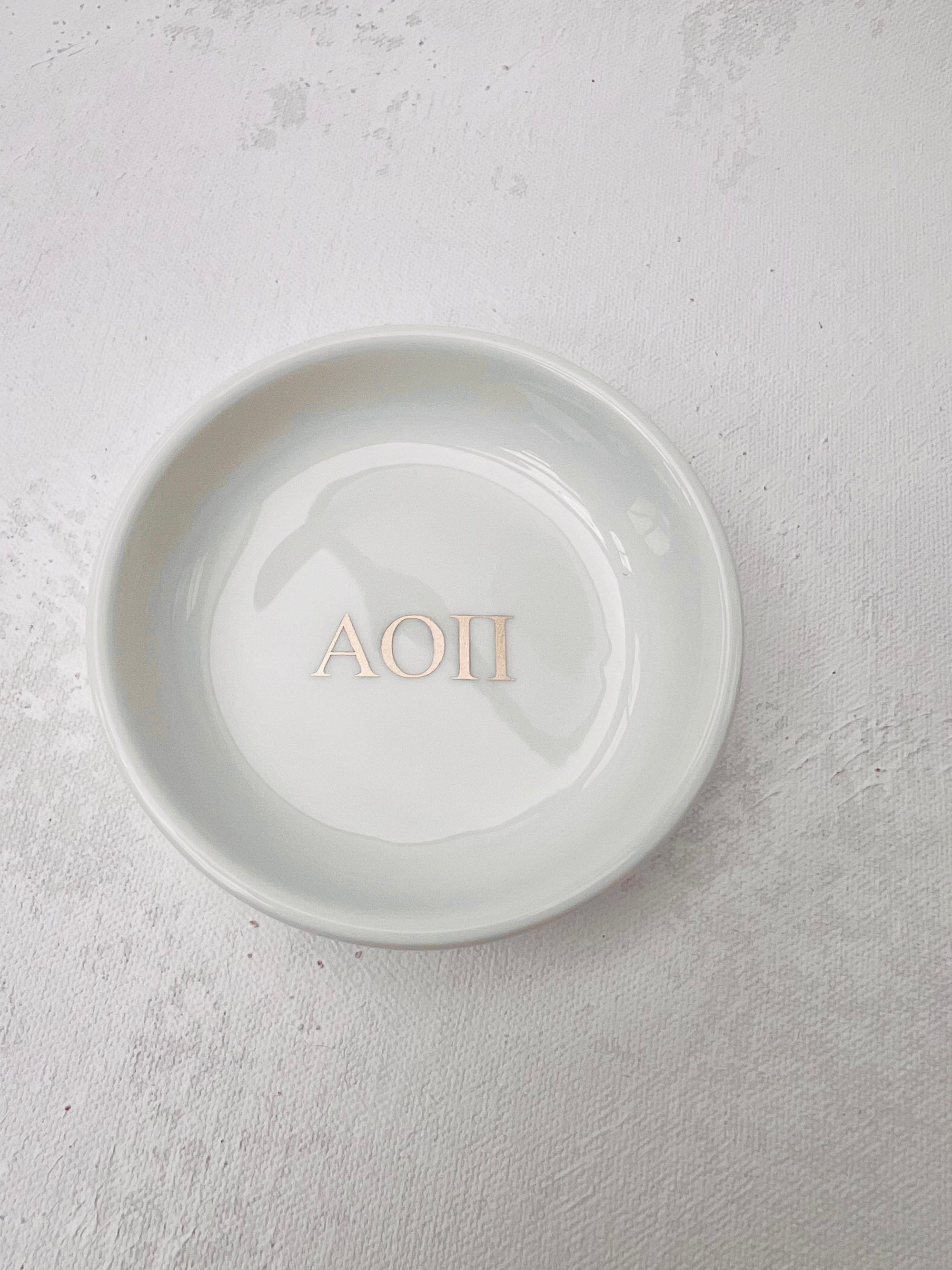 Sorority Round Jewelry Dish