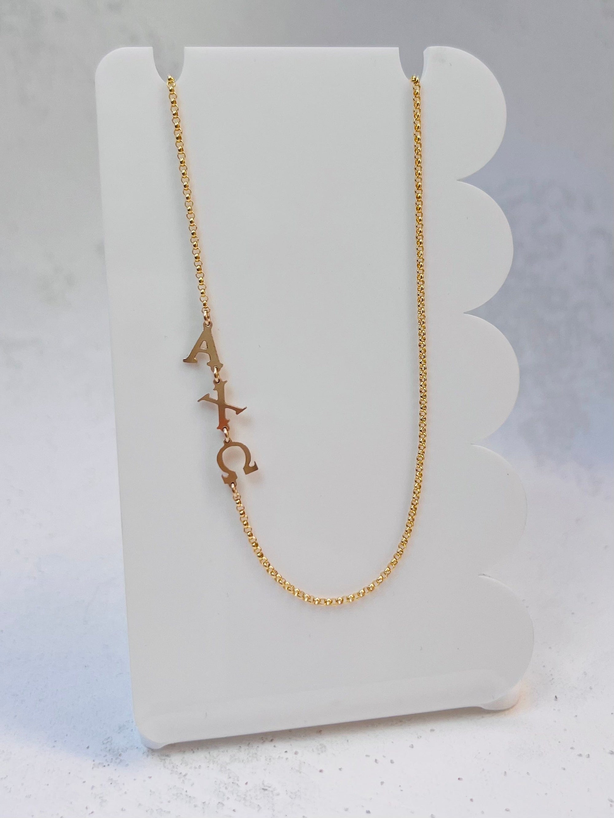 Alpha Chi Omega Greek Life Necklace