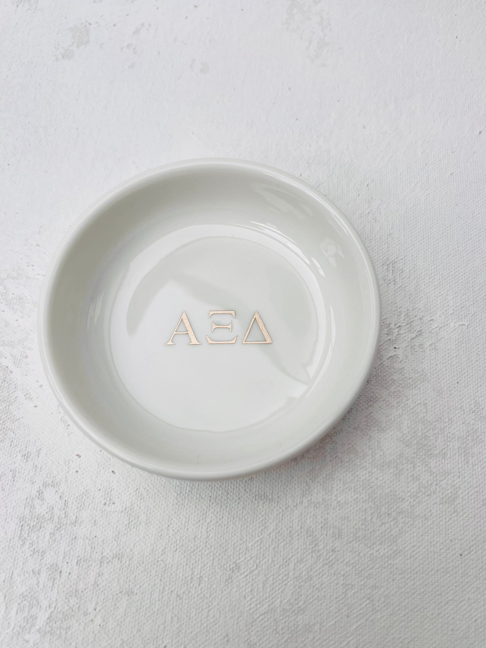 Sorority Round Jewelry Dish