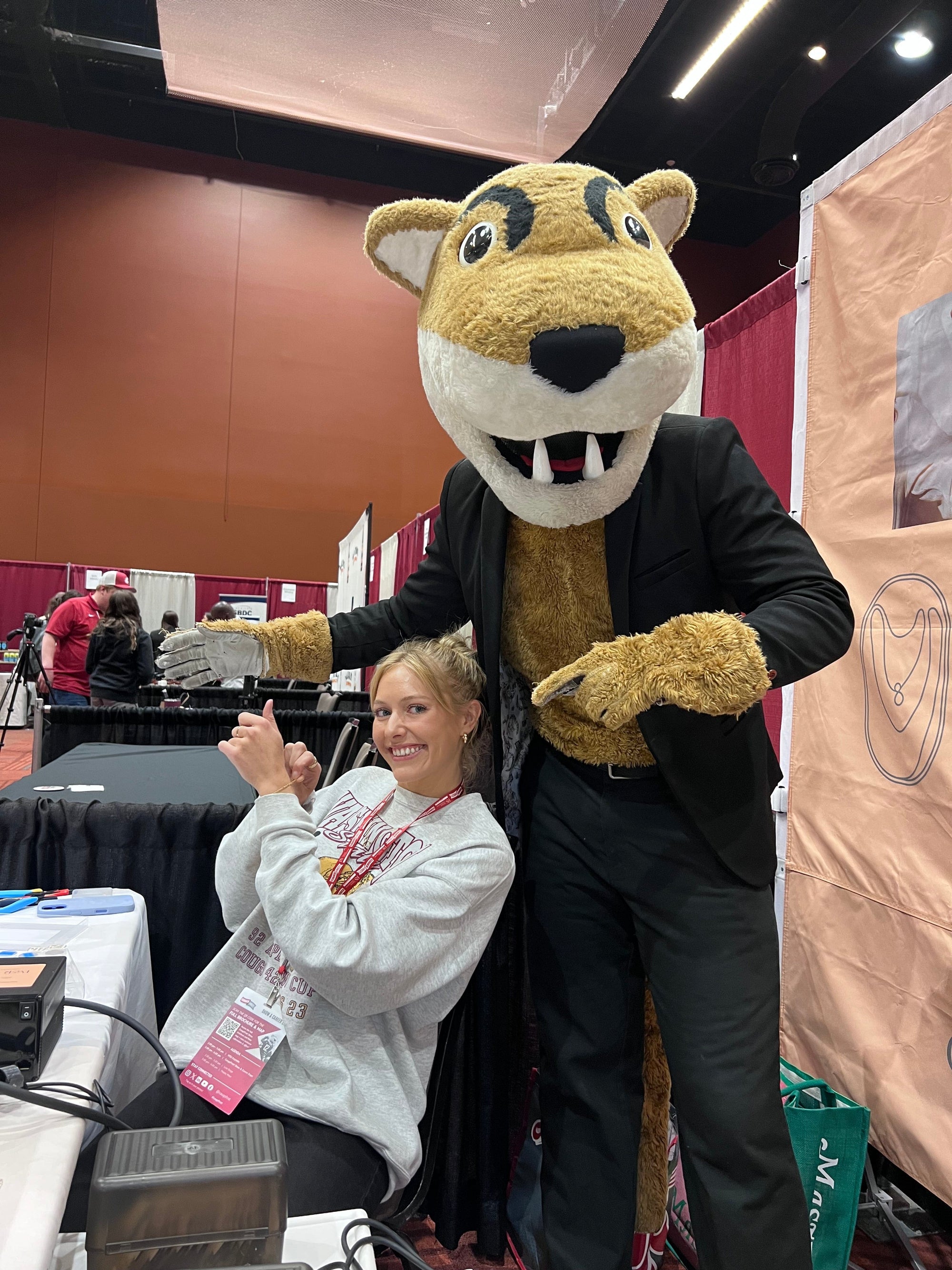 WSU Charm Pendant Bracelet Vintage Gray