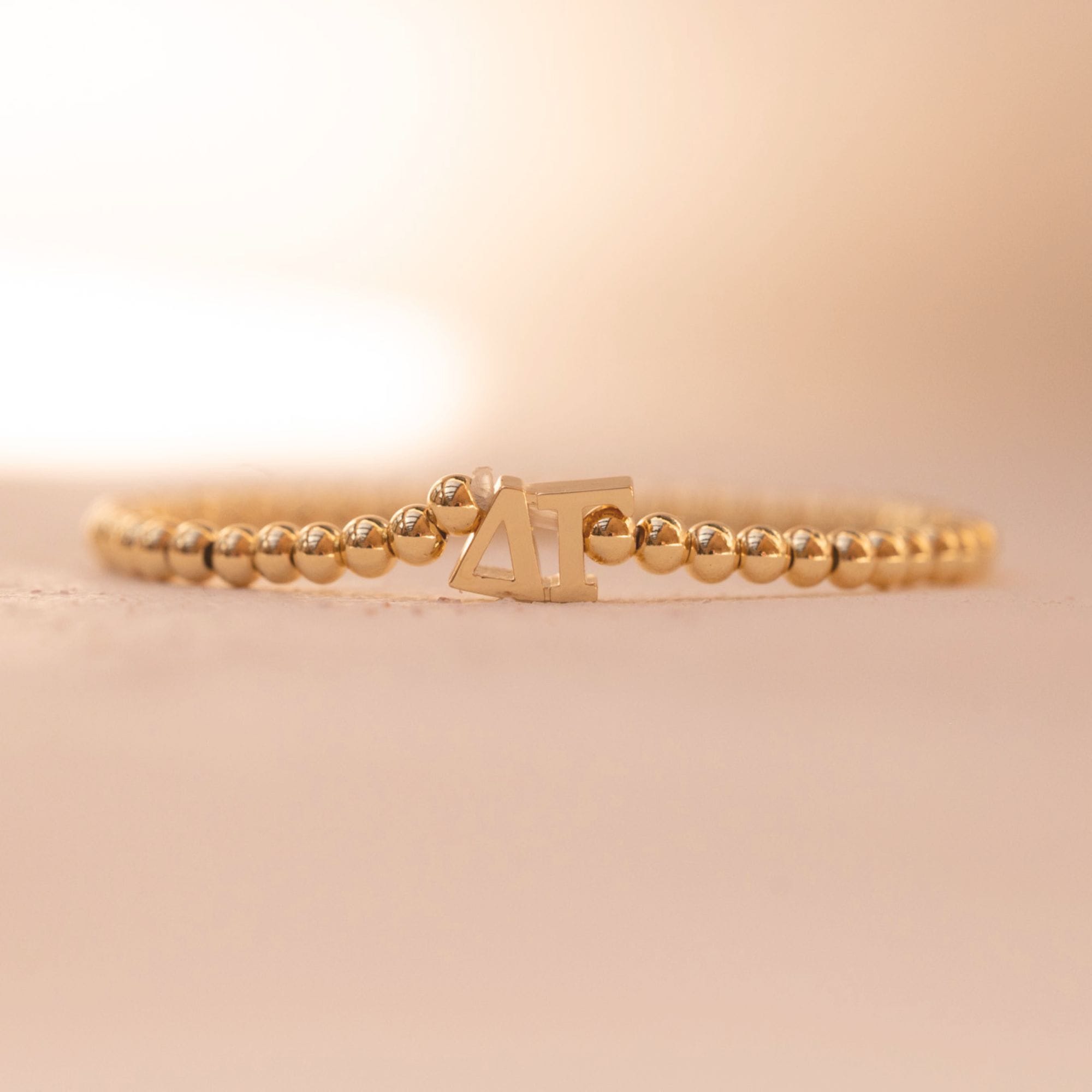 Delta Gamma Gold Beaded Bracelet