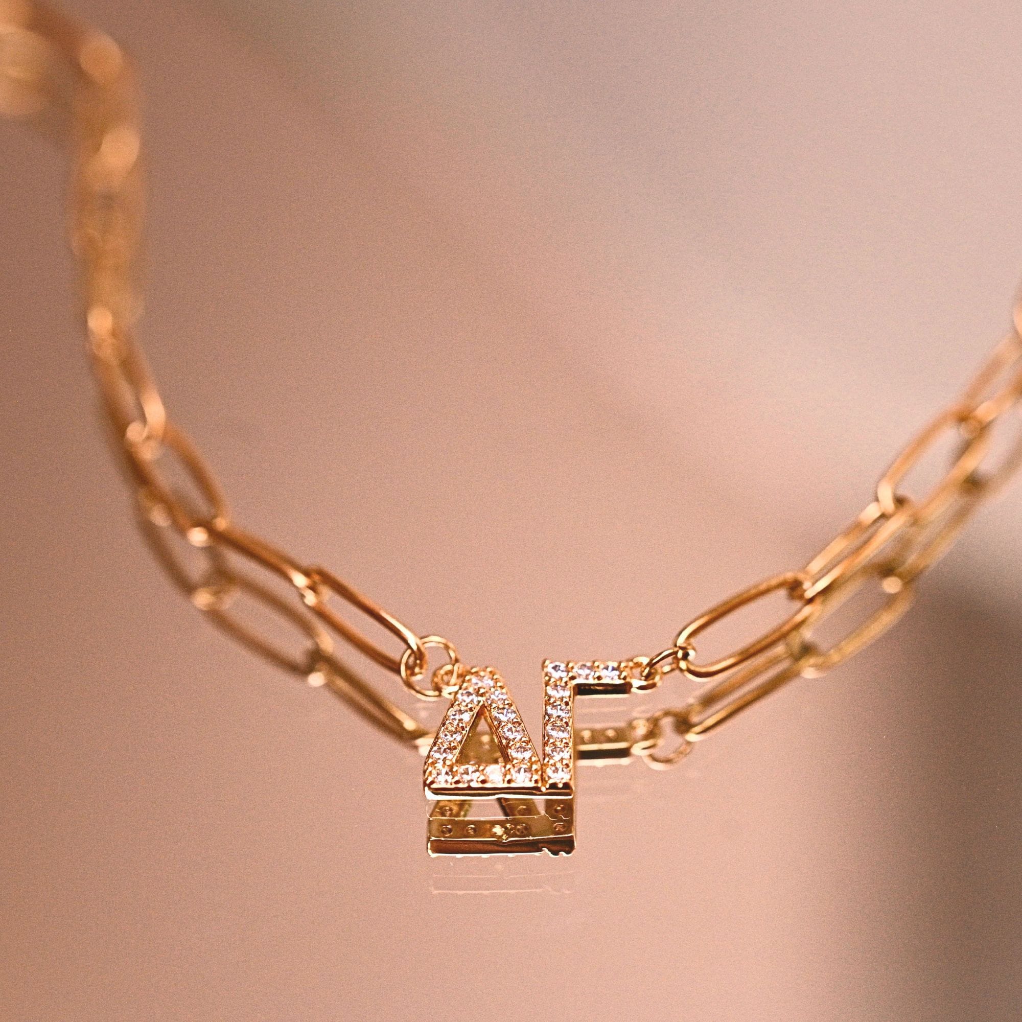 Rhinestone Delta Gamma Necklace