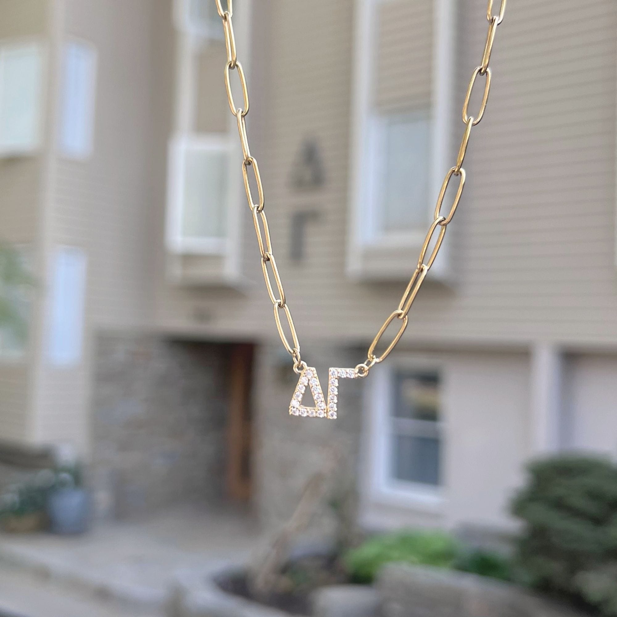 Rhinestone Delta Gamma Necklace