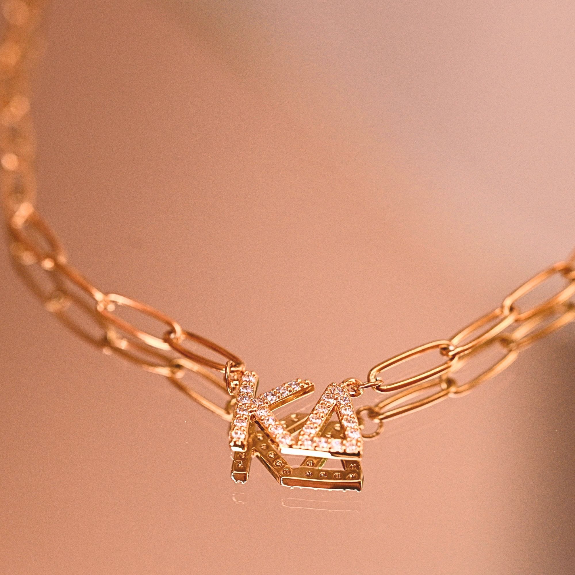 Rhinestone Kappa Delta Necklace