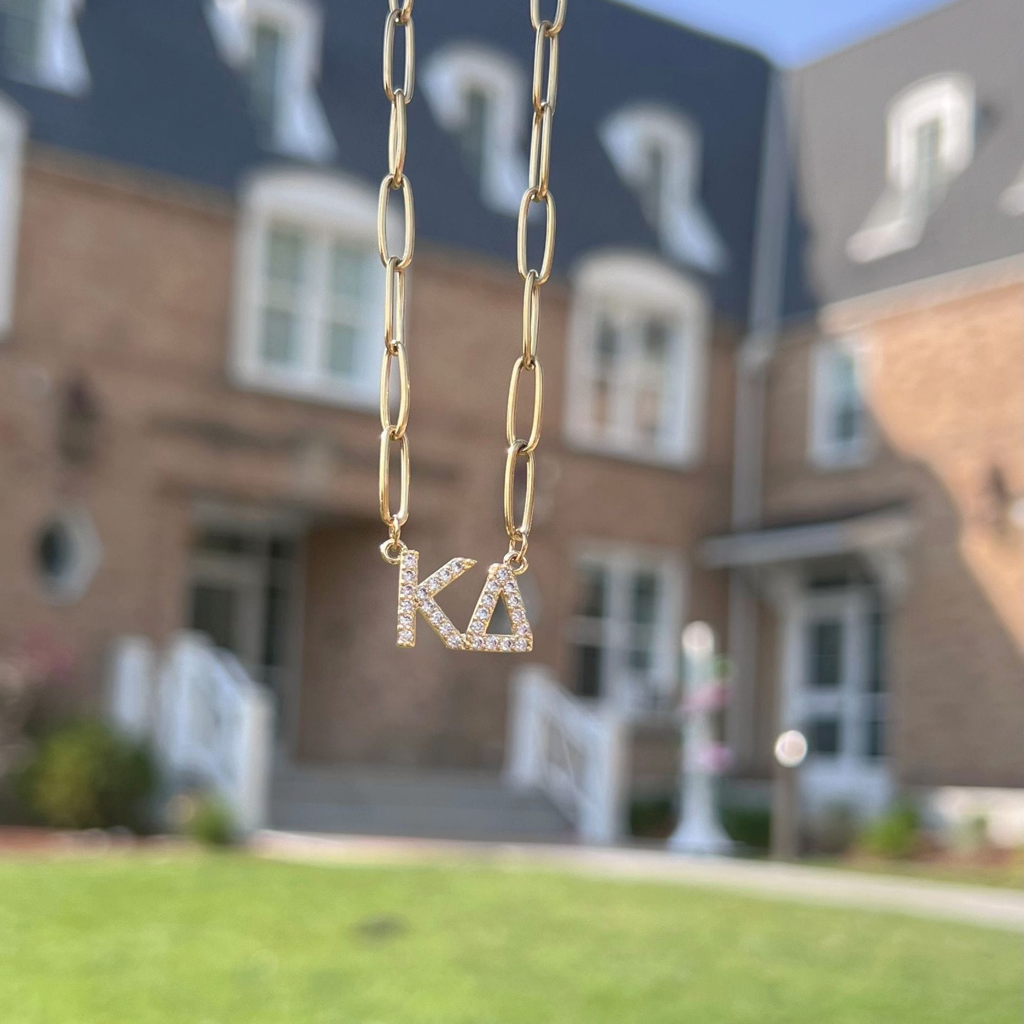 Rhinestone Kappa Delta Necklace