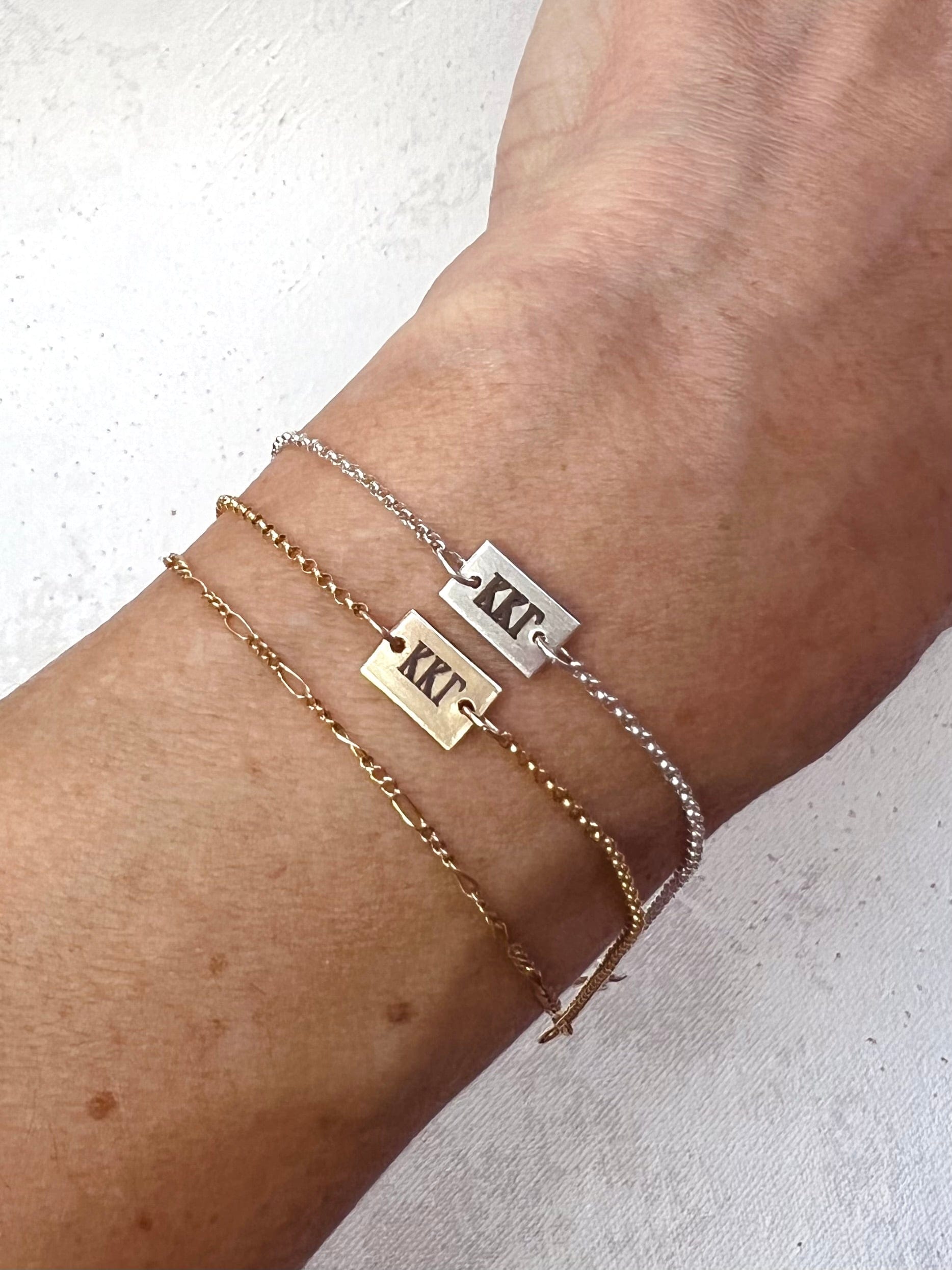 Kappa Kappa Gamma Engraved Charm Bracelet