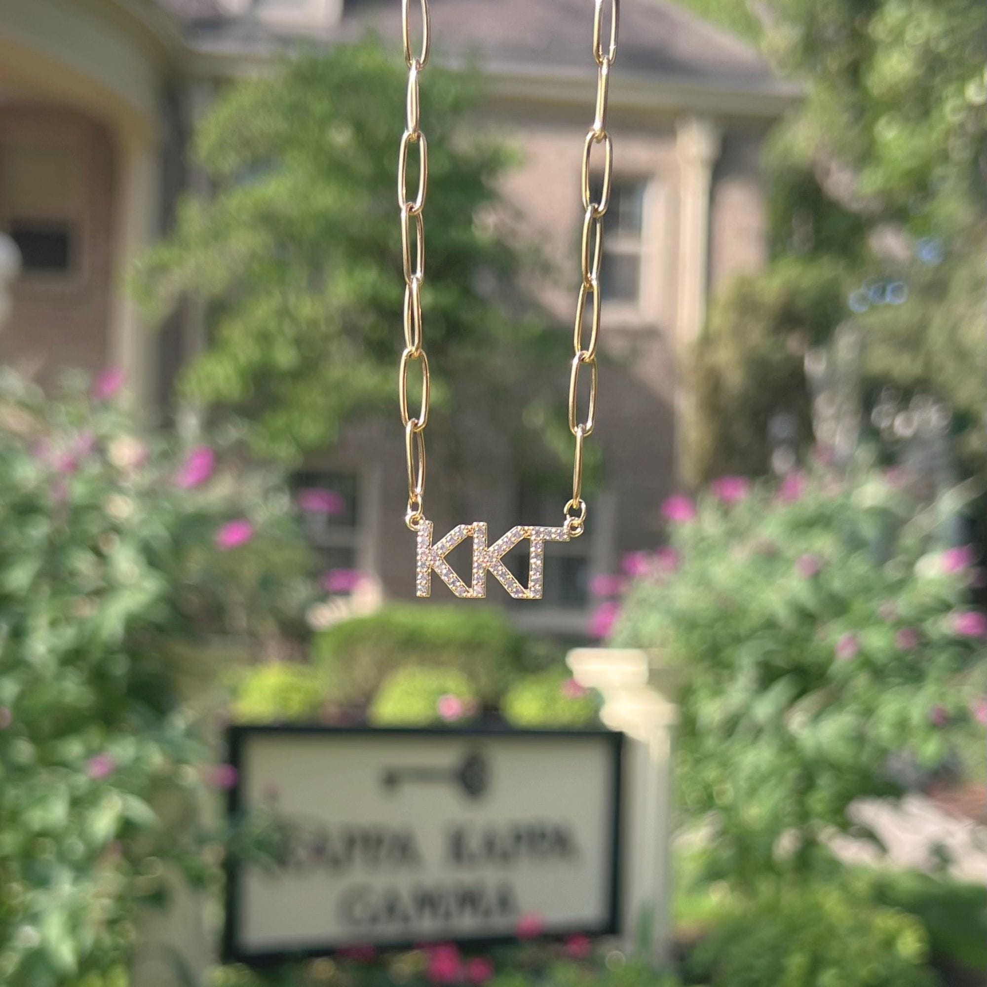 Rhinestone Kappa Kappa Gamma Necklace