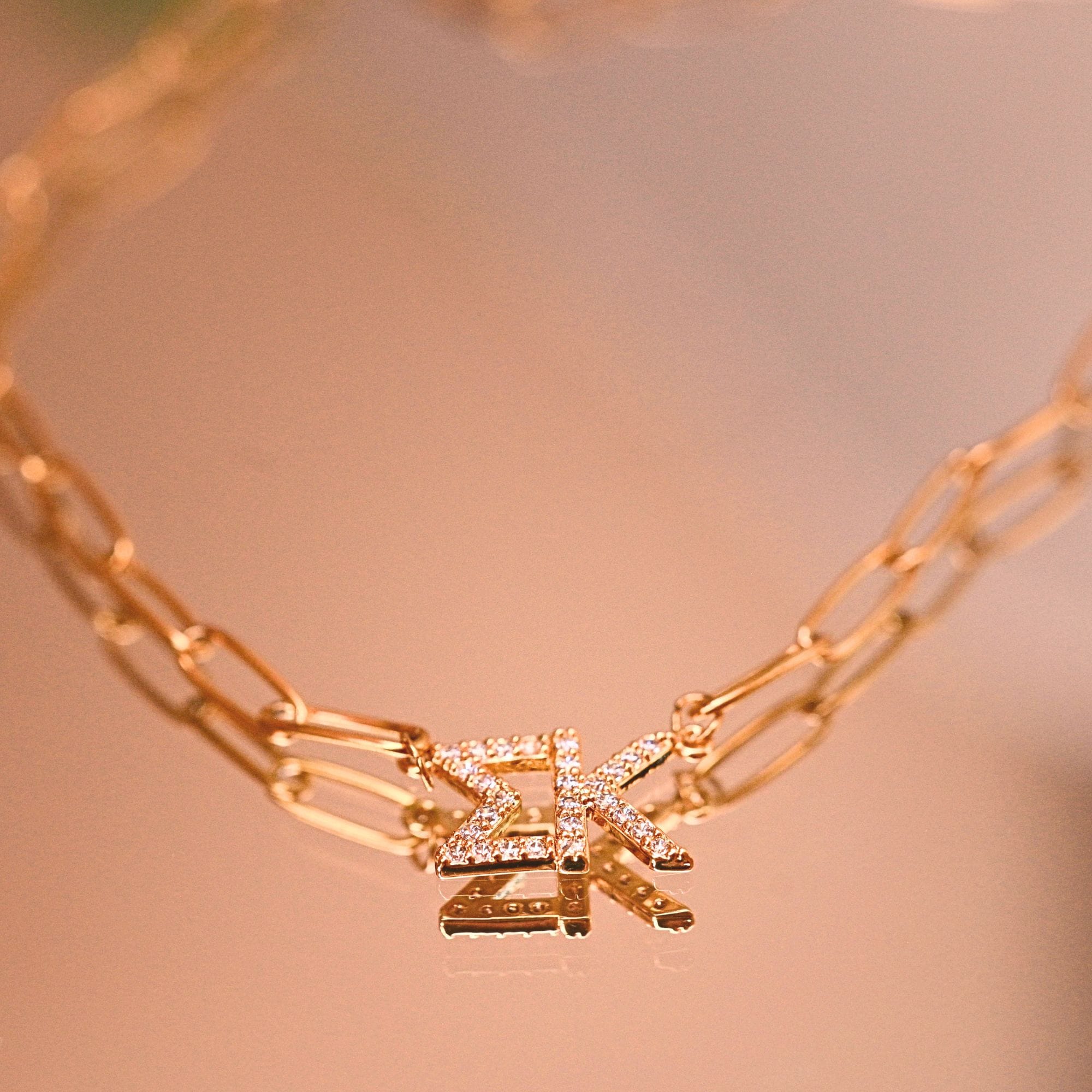 Rhinestone Sigma Kappa Necklace