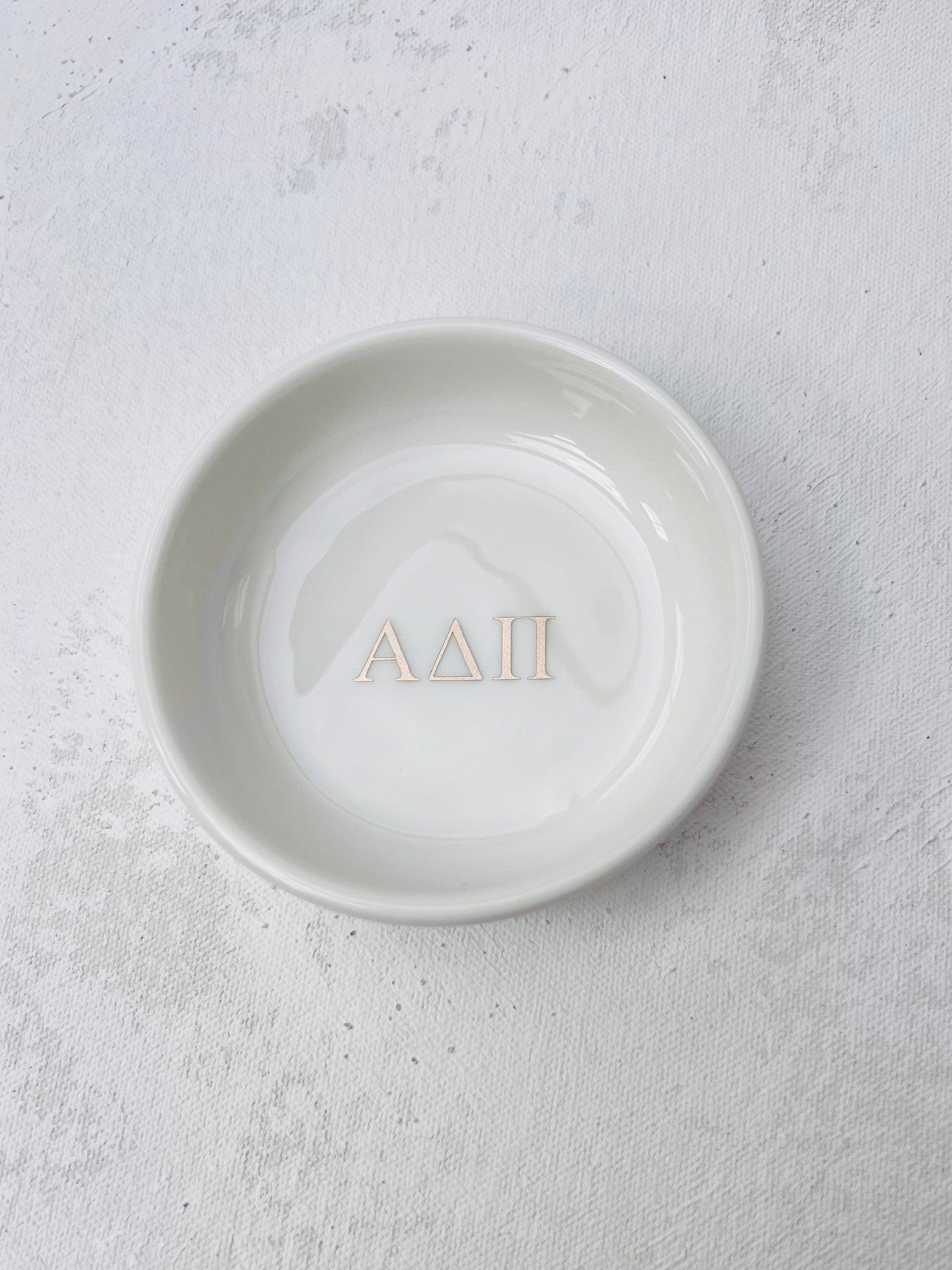 Sorority Round Jewelry Dish