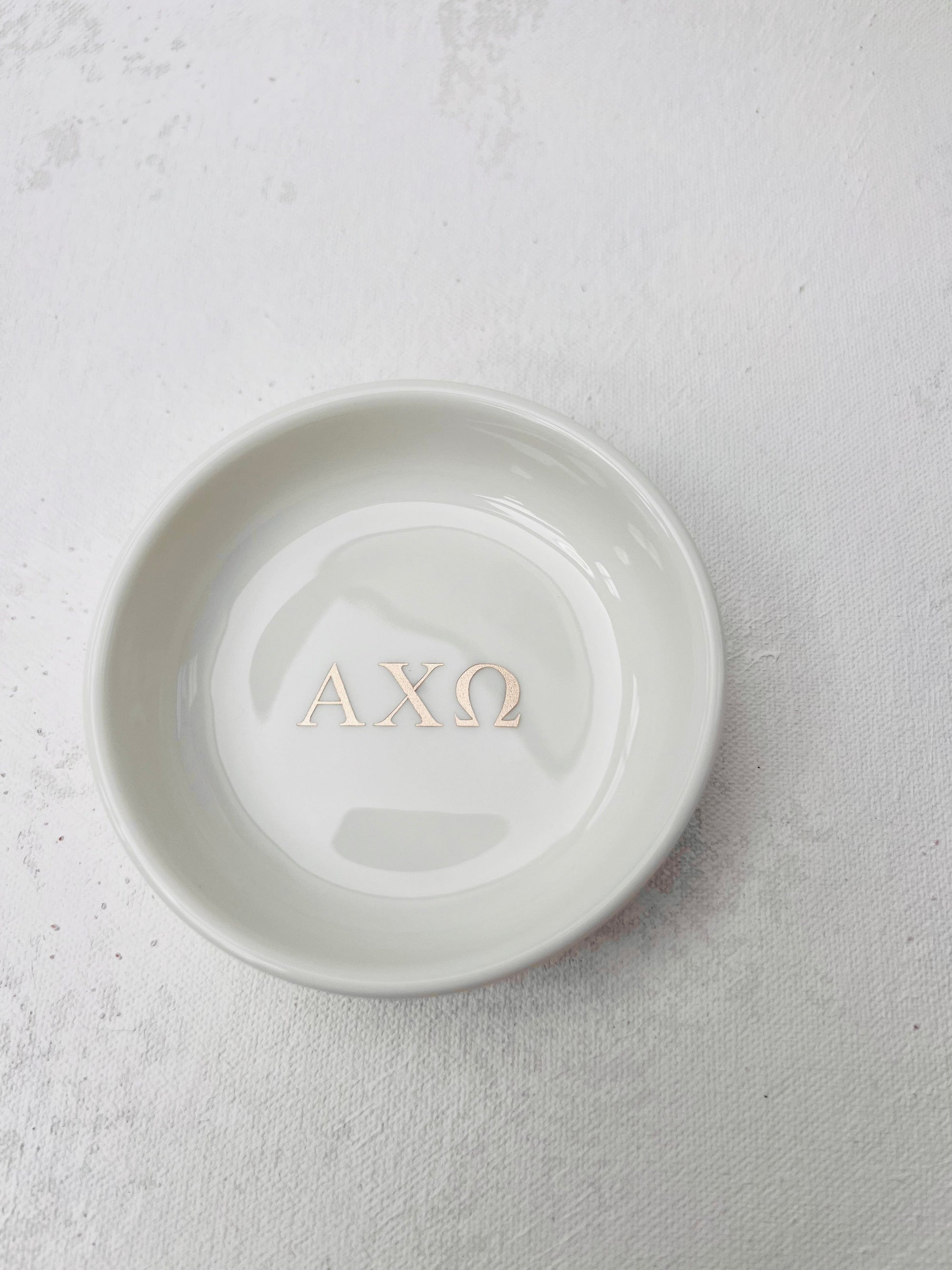 Sorority Round Jewelry Dish