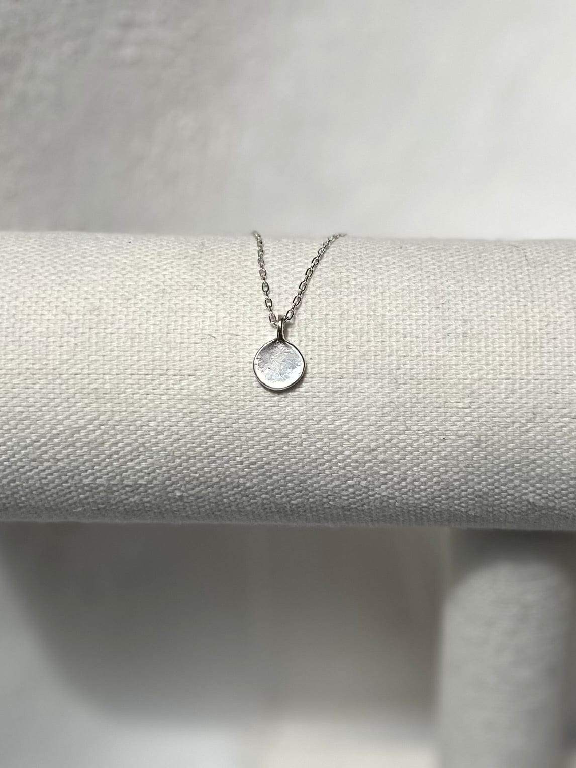 Engraved Dainty Charm Drop Necklace