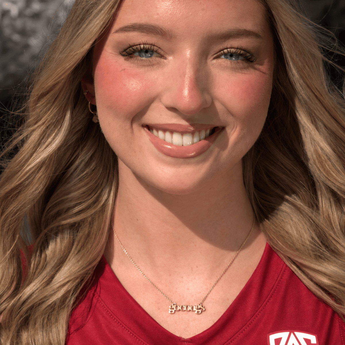 "Go Cougs" Gold Script Necklace