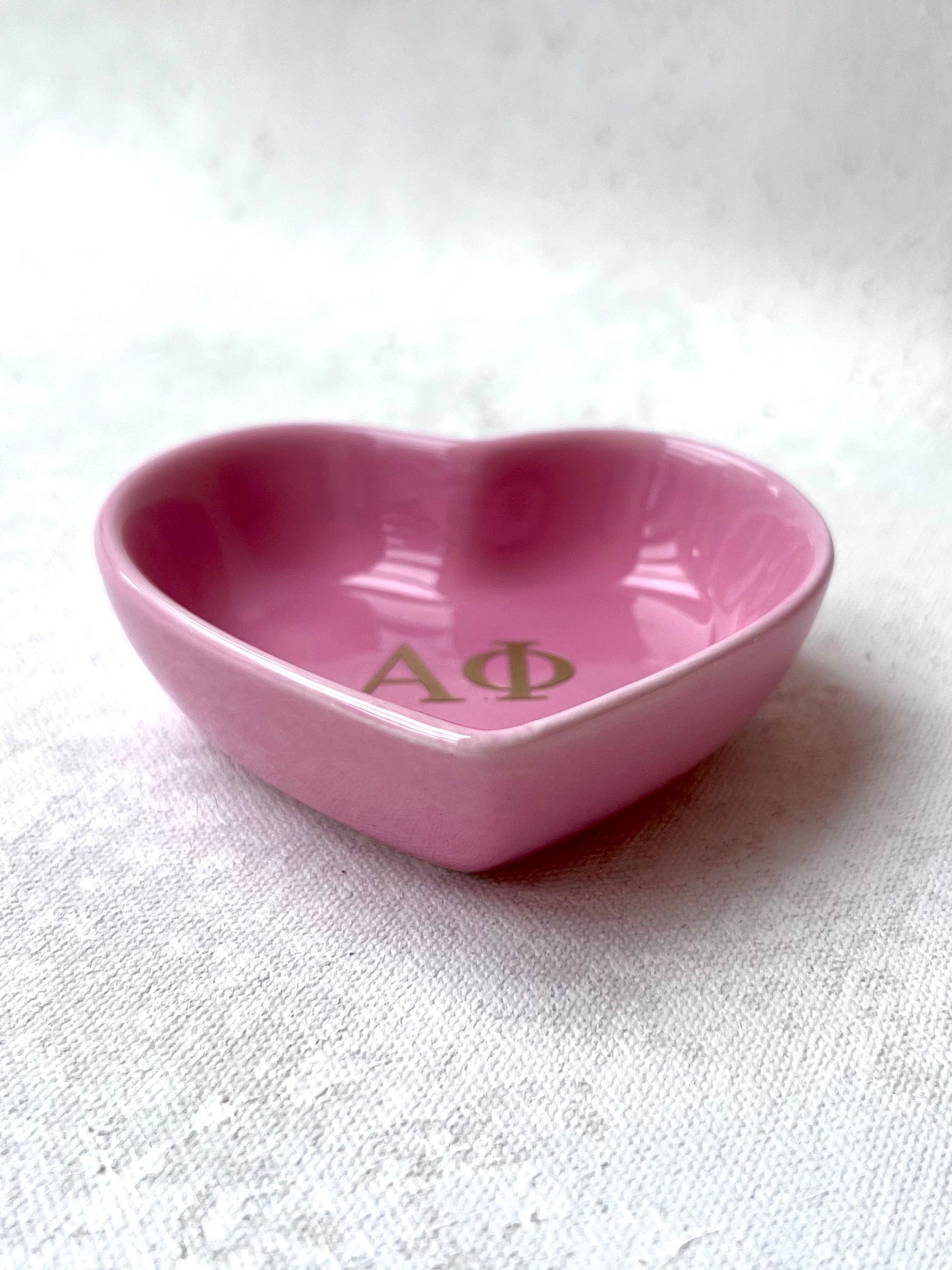 Alpha Phi Heart Jewelry Dish