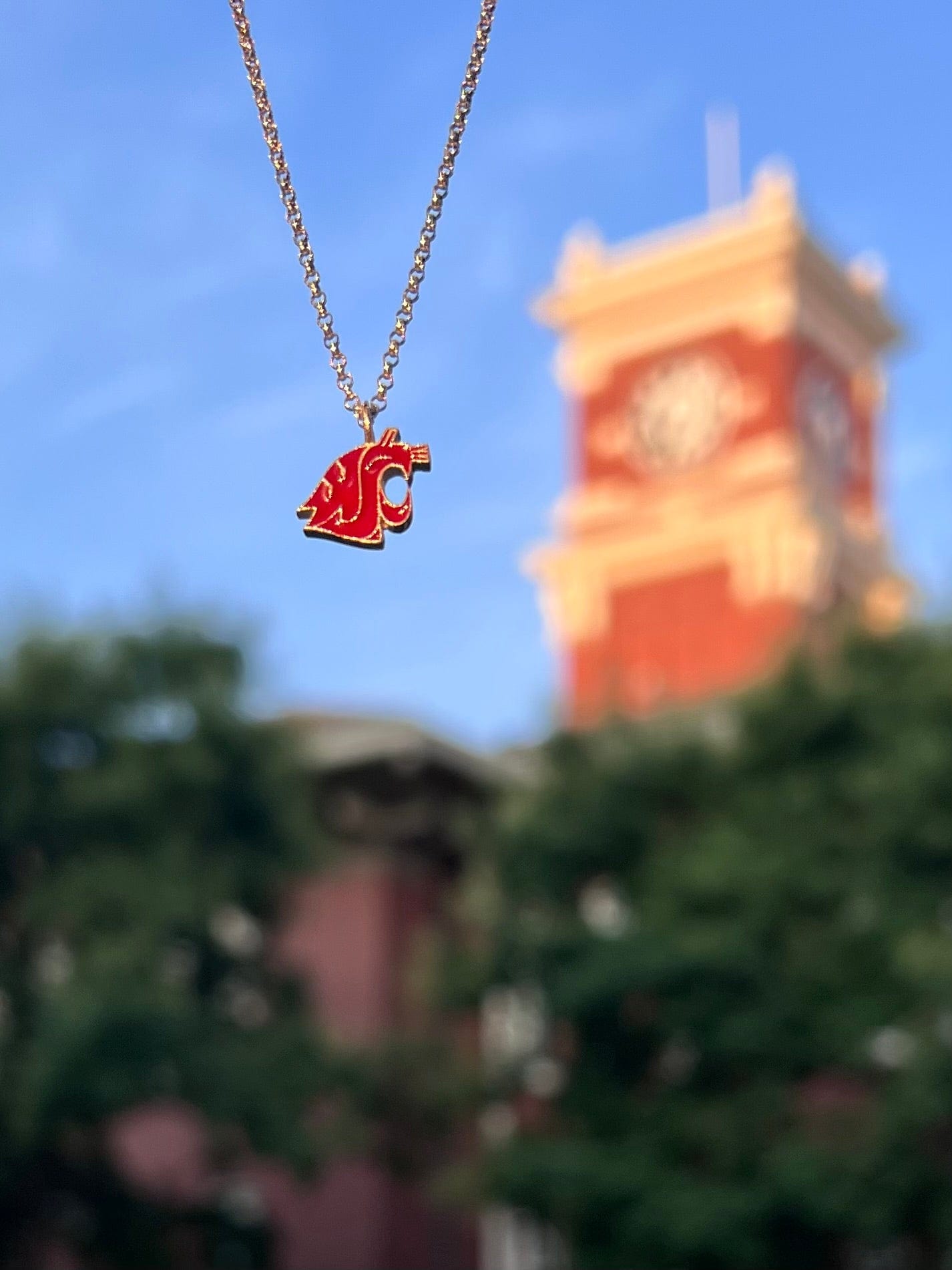 WSU Pendant Necklace Classic Crimson