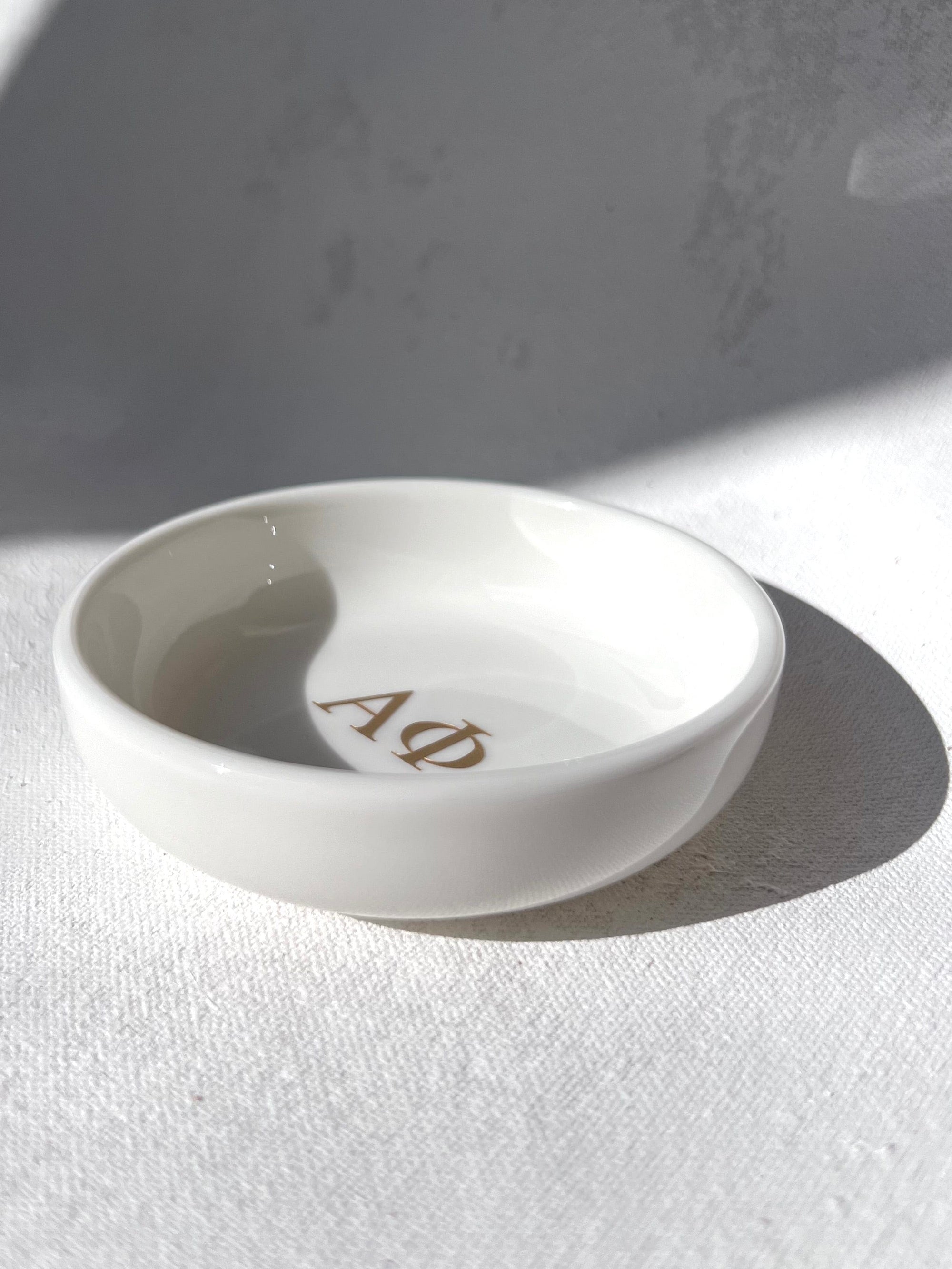 Sorority Round Jewelry Dish