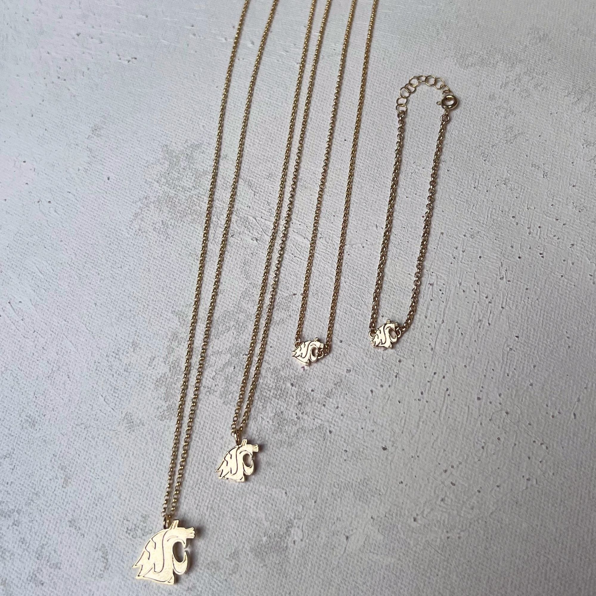WSU Gold Charm Bracelet