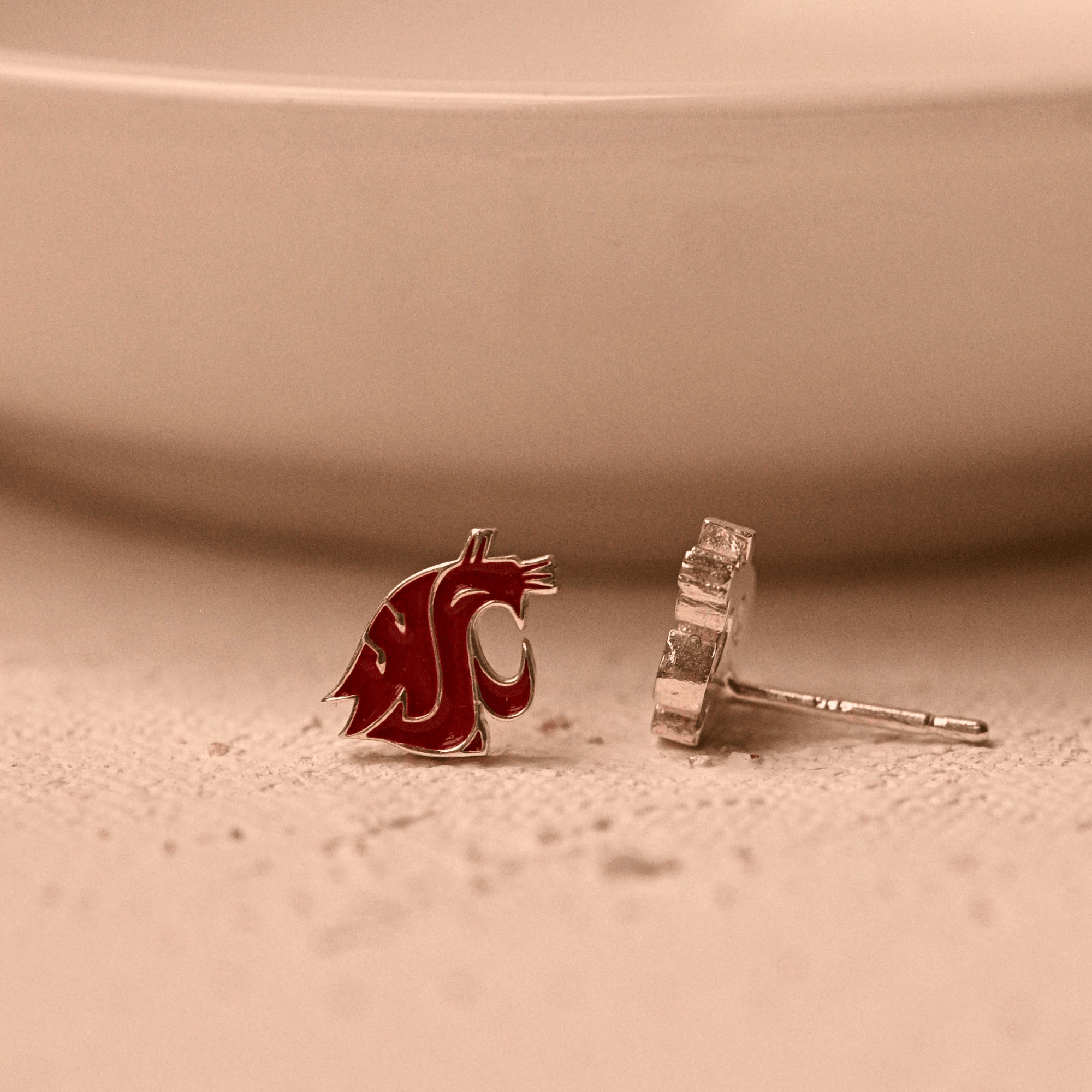 WSU Classic Crimson Earrings