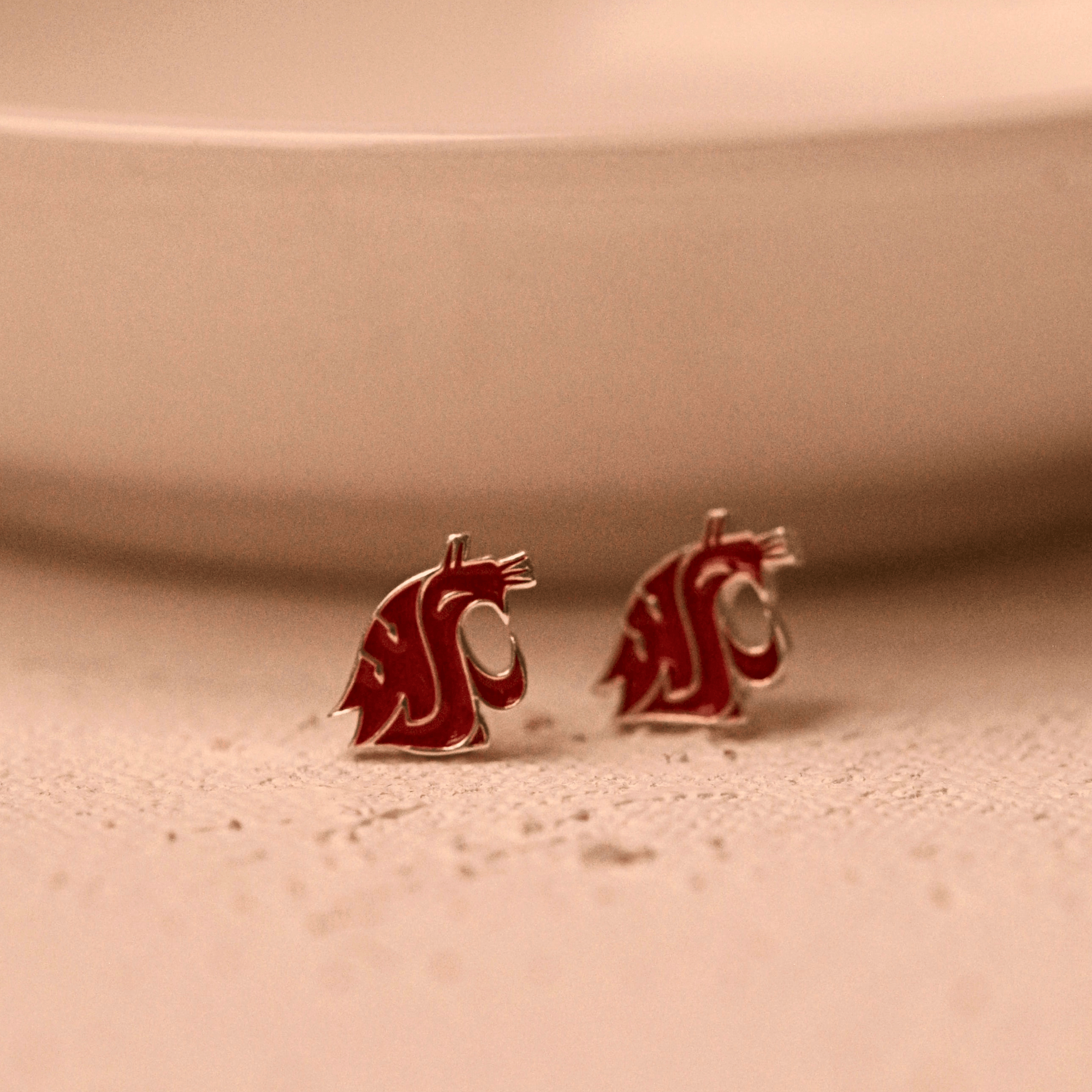 WSU Classic Crimson Earrings